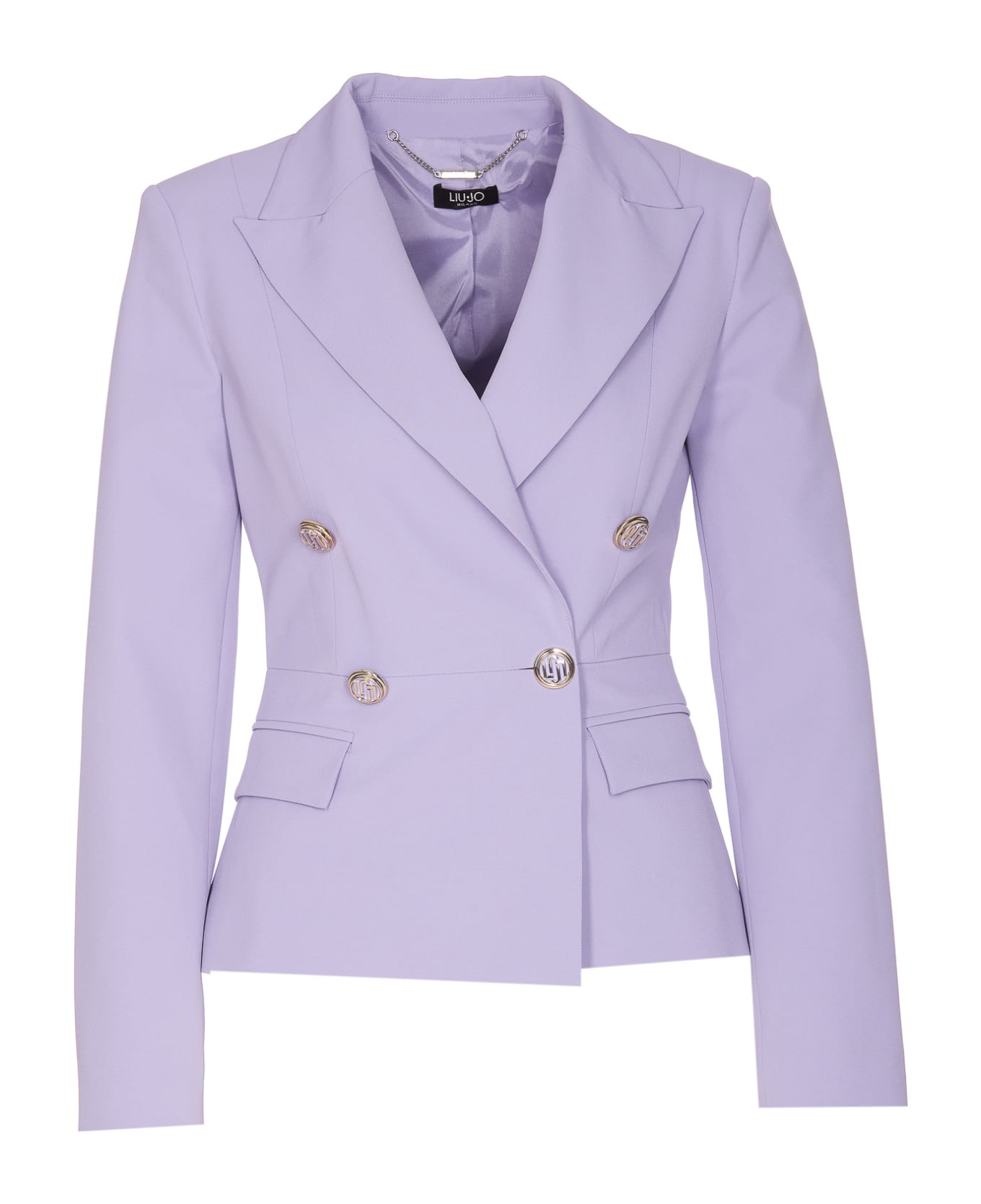 Liu-Jo Double Breasted Buttons Jacket - Purple ブレザー