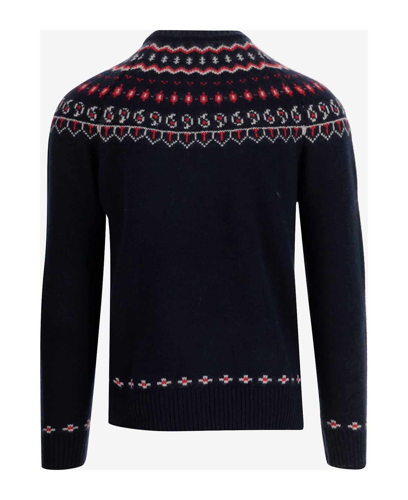 MC2 Saint Barth Wool Blend Sweater With Logo - Red