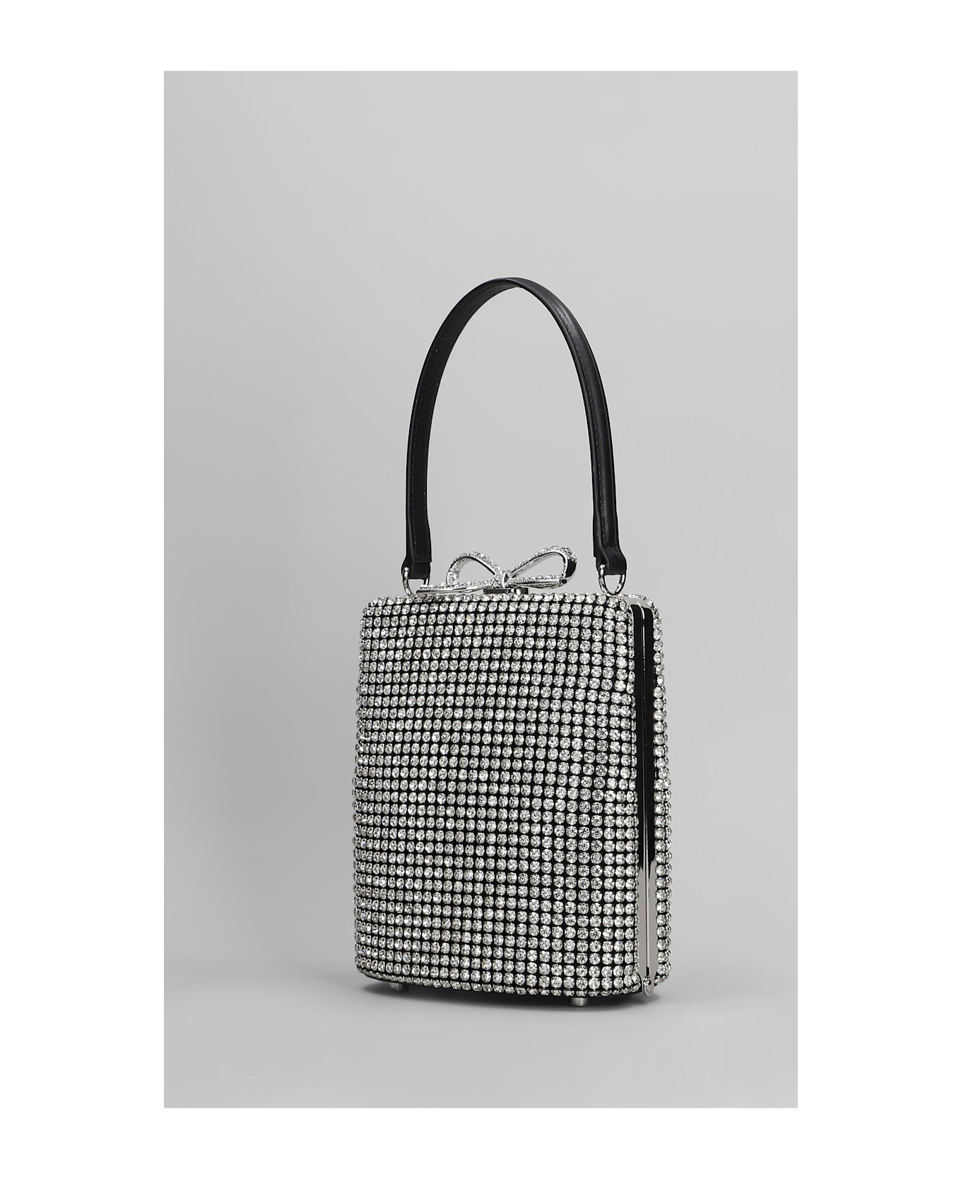 self-portrait Hand Bag In Silver Brass - silver