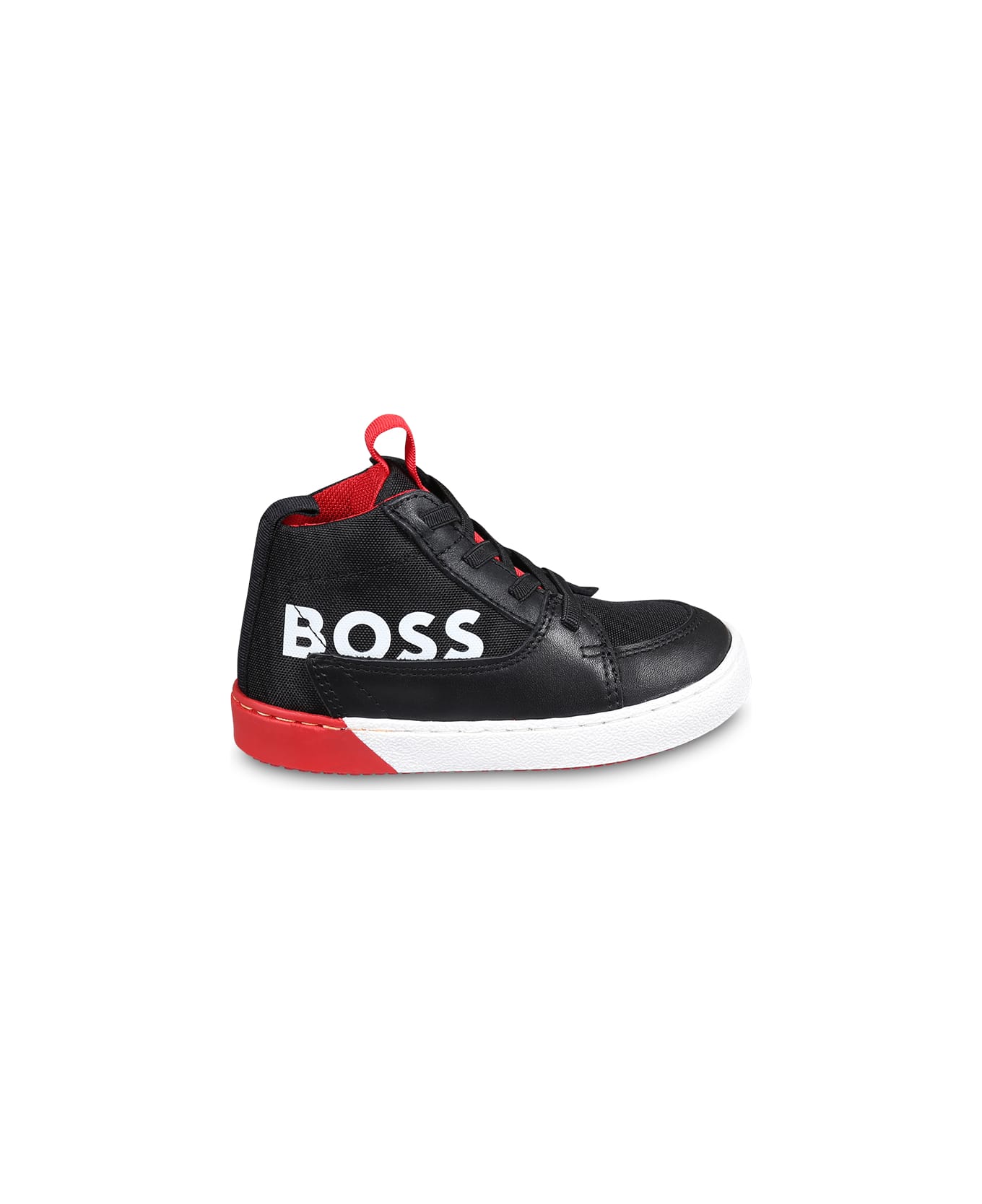 Hugo Boss Black Sneakers For Baby Boy With Logo - Black