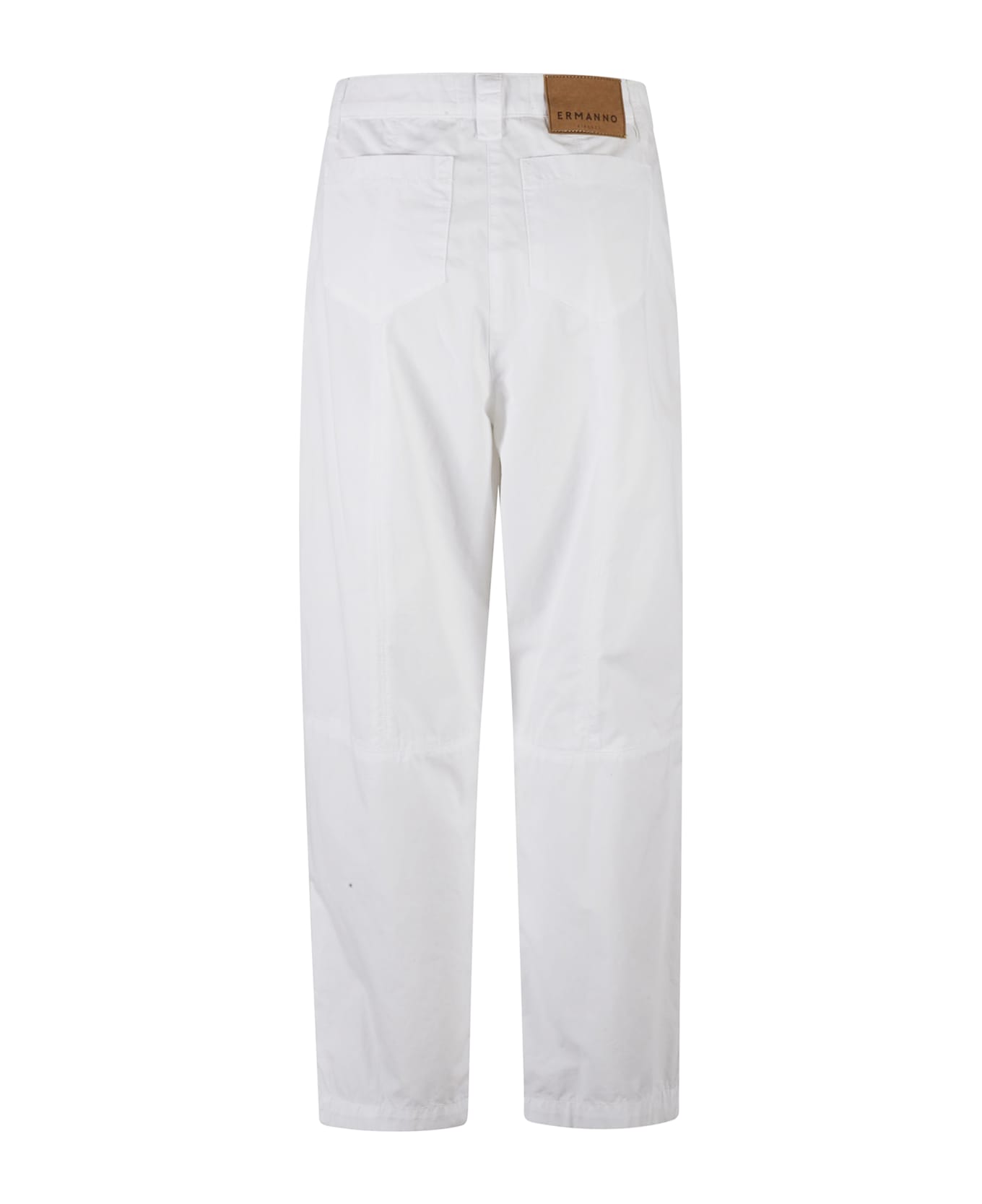 Ermanno Scervino Embroidered Cropped Trousers - White