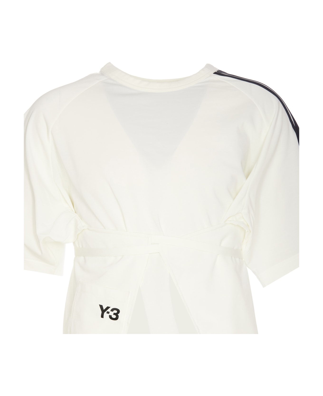 Y-3 Logo Closure Shirt - White