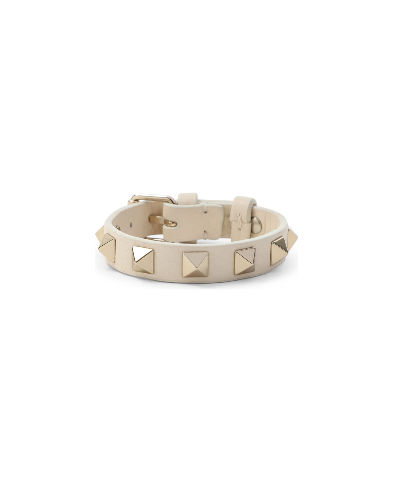 Valentino Garavani Leather Bracelet - Light Ivory