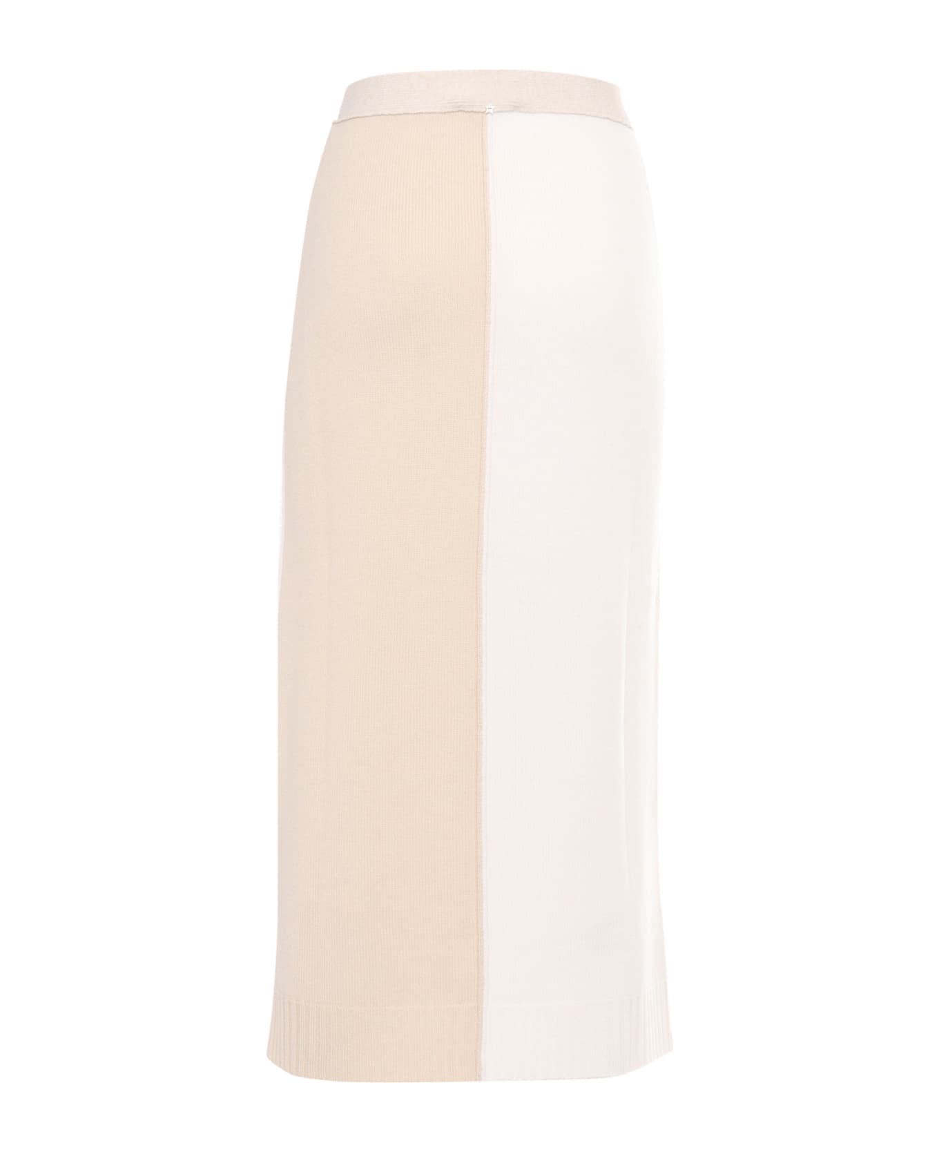 Lorena Antoniazzi Knit Skirt - BEIGE