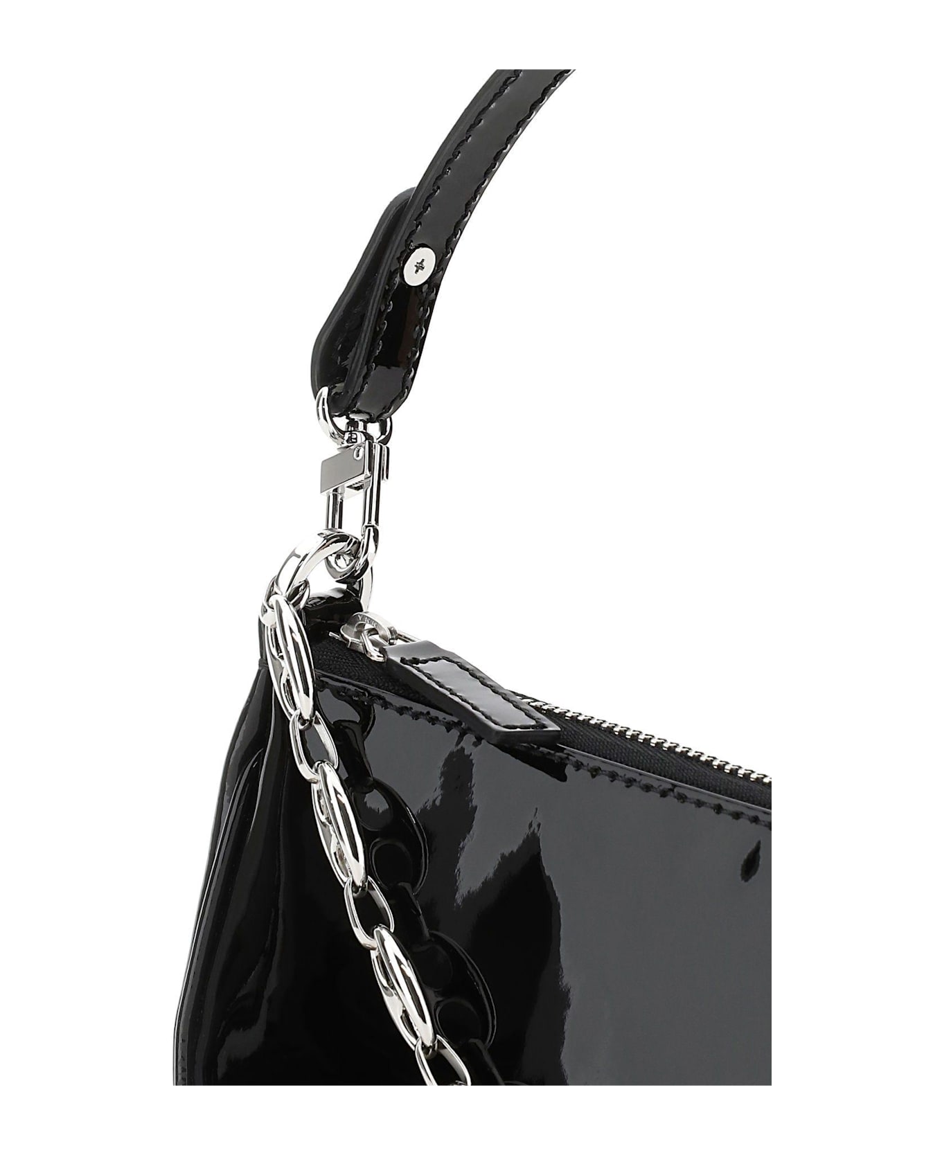ハンドバッグ By Far Black leather mini Rachel handbag BY FAR Black Leather Mini Rachel Handbag | italist