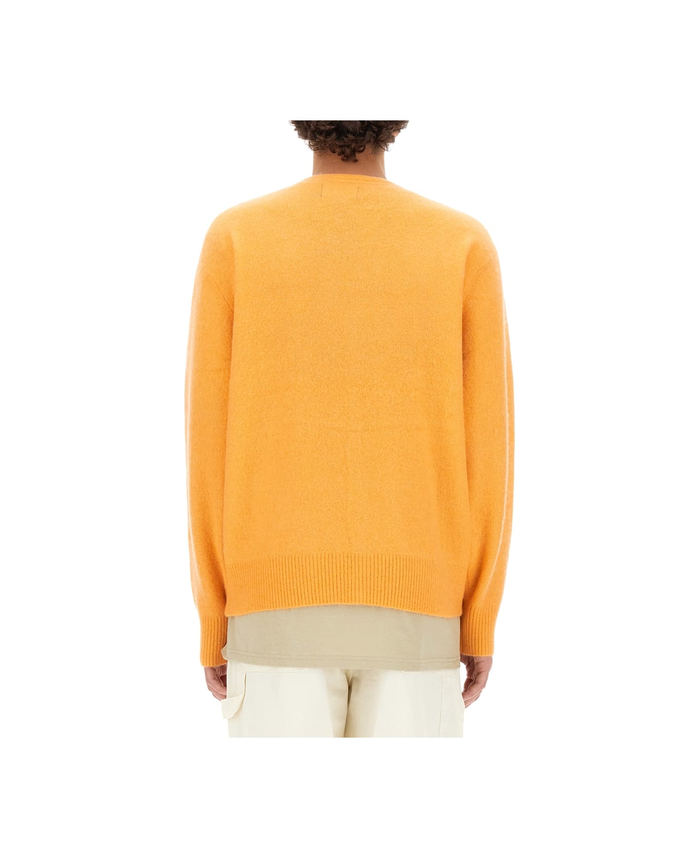 Stussy Cardigan With Buttons - ORANGE