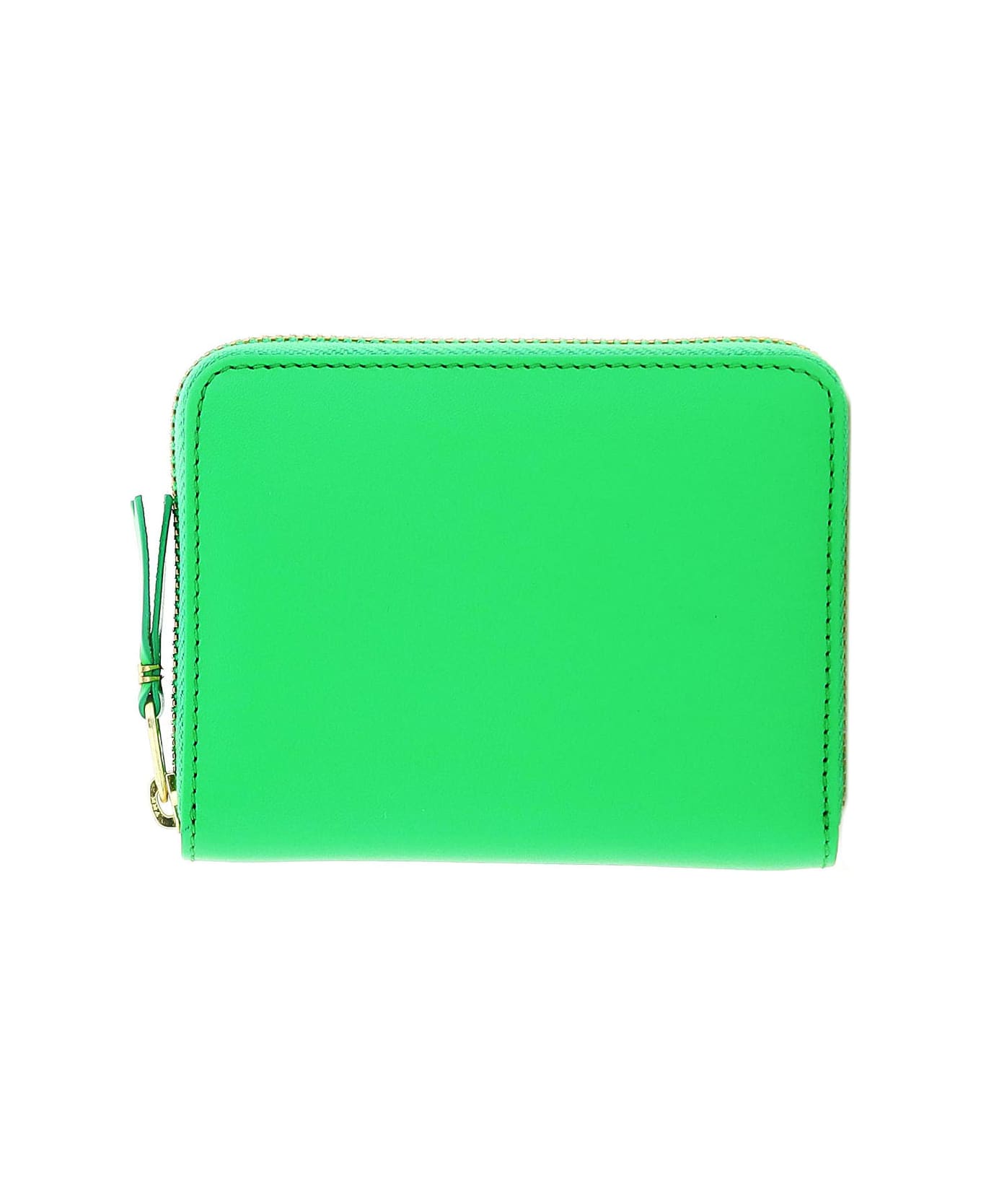 Comme des Garçons Wallet Leather Zip Cardholder - GREEN (Green)