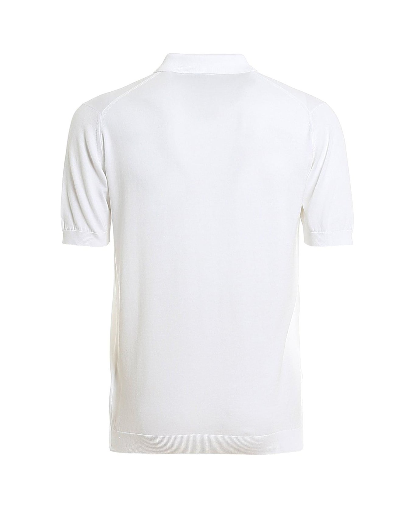 John Smedley Adrian Classic Polo Shirt - White