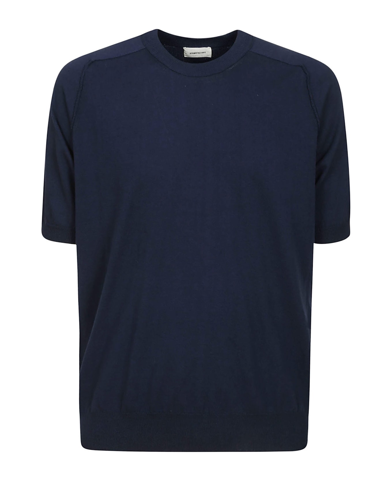 Atomo Factory T-shirt Cotone Crepe - Blue Dark