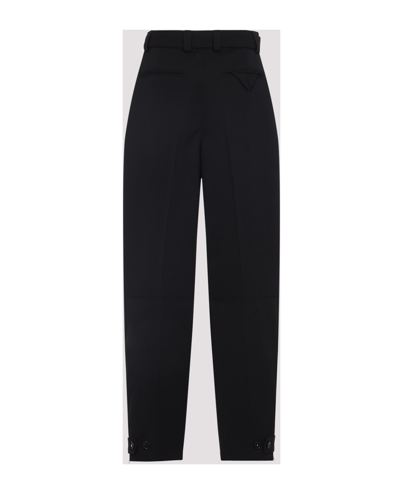 Bottega Veneta Wool Belted Trousers - Black