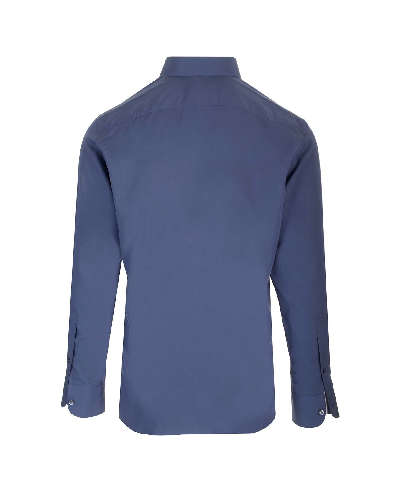 Tom Ford Parachute Silk Shirt - Blue