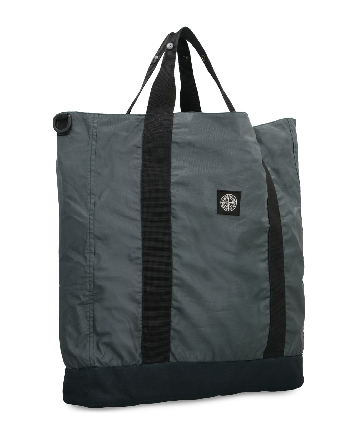 Stone Island Fabric Tote Bag - Bottle green