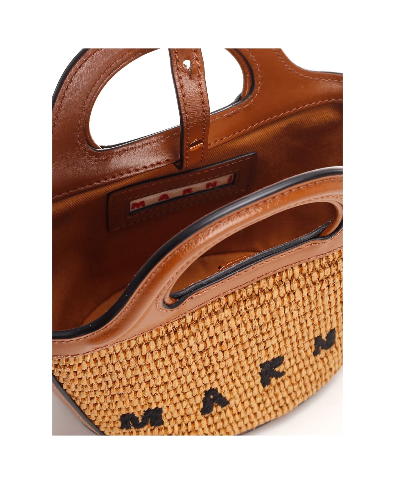 Marni 
tropicalia
 Micro Bag - RAW SIENNA