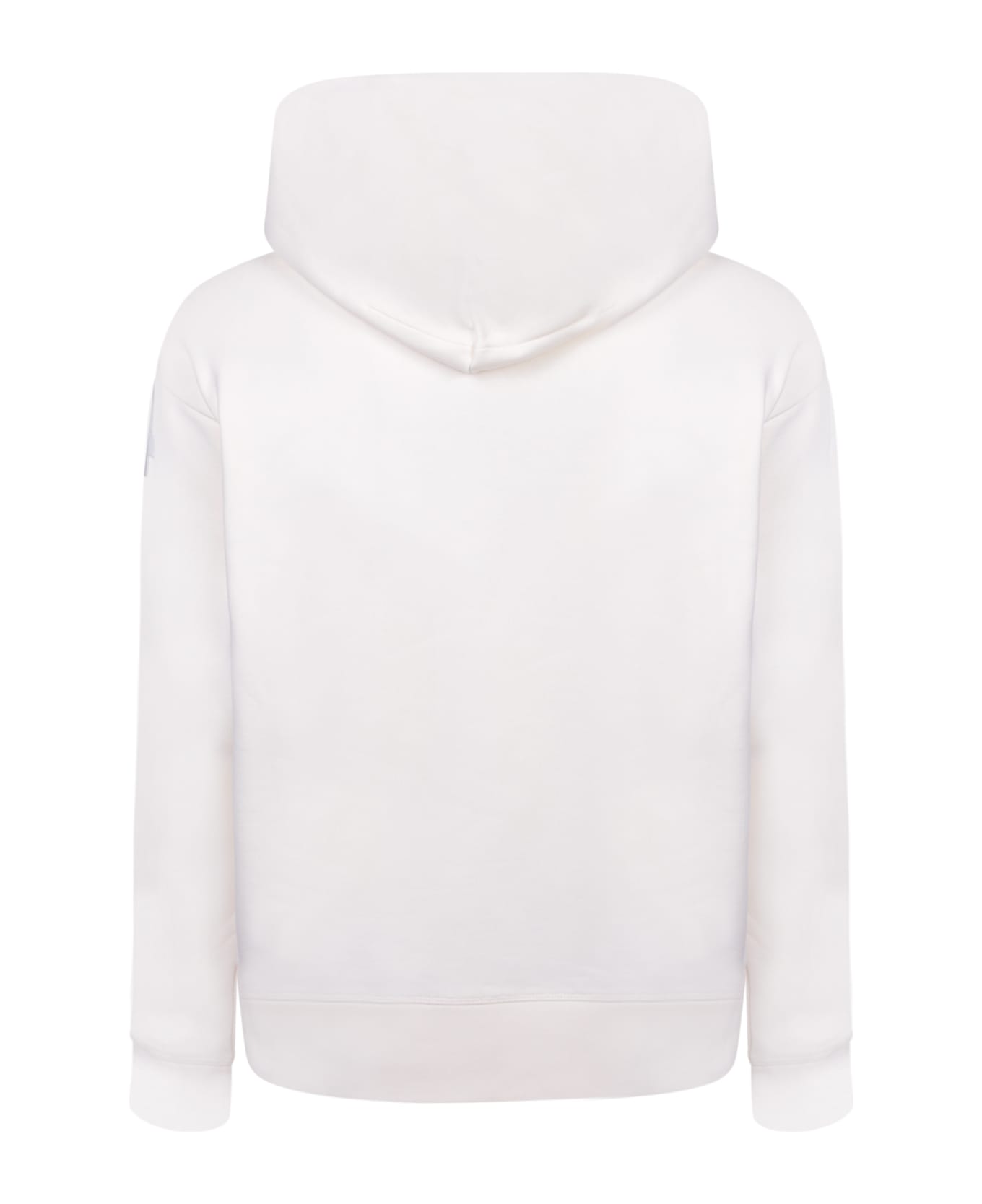 Moncler Grenoble Logoed Hoodie In White - White
