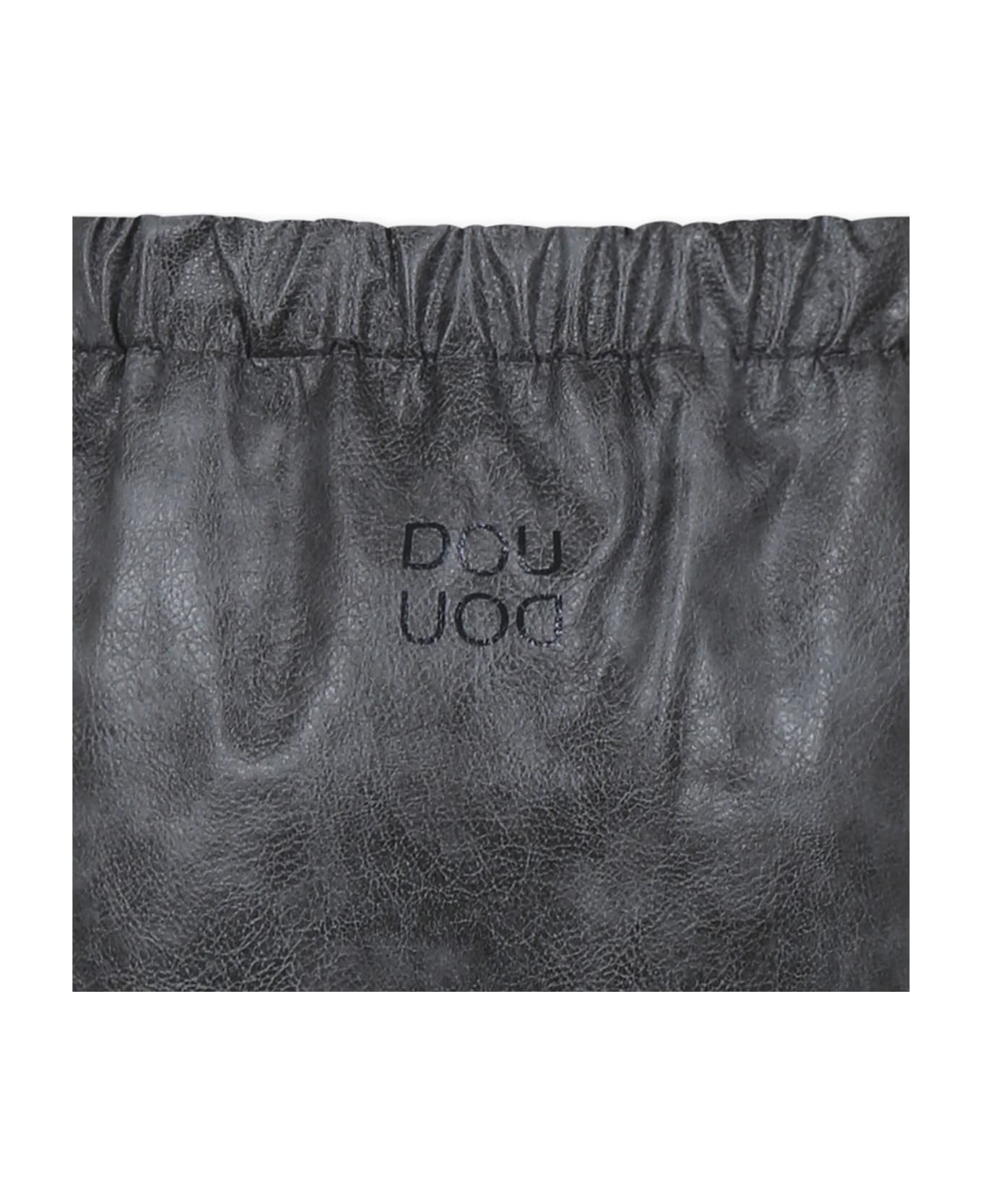 Douuod Grey Skirt For Girl With Logo - Grey