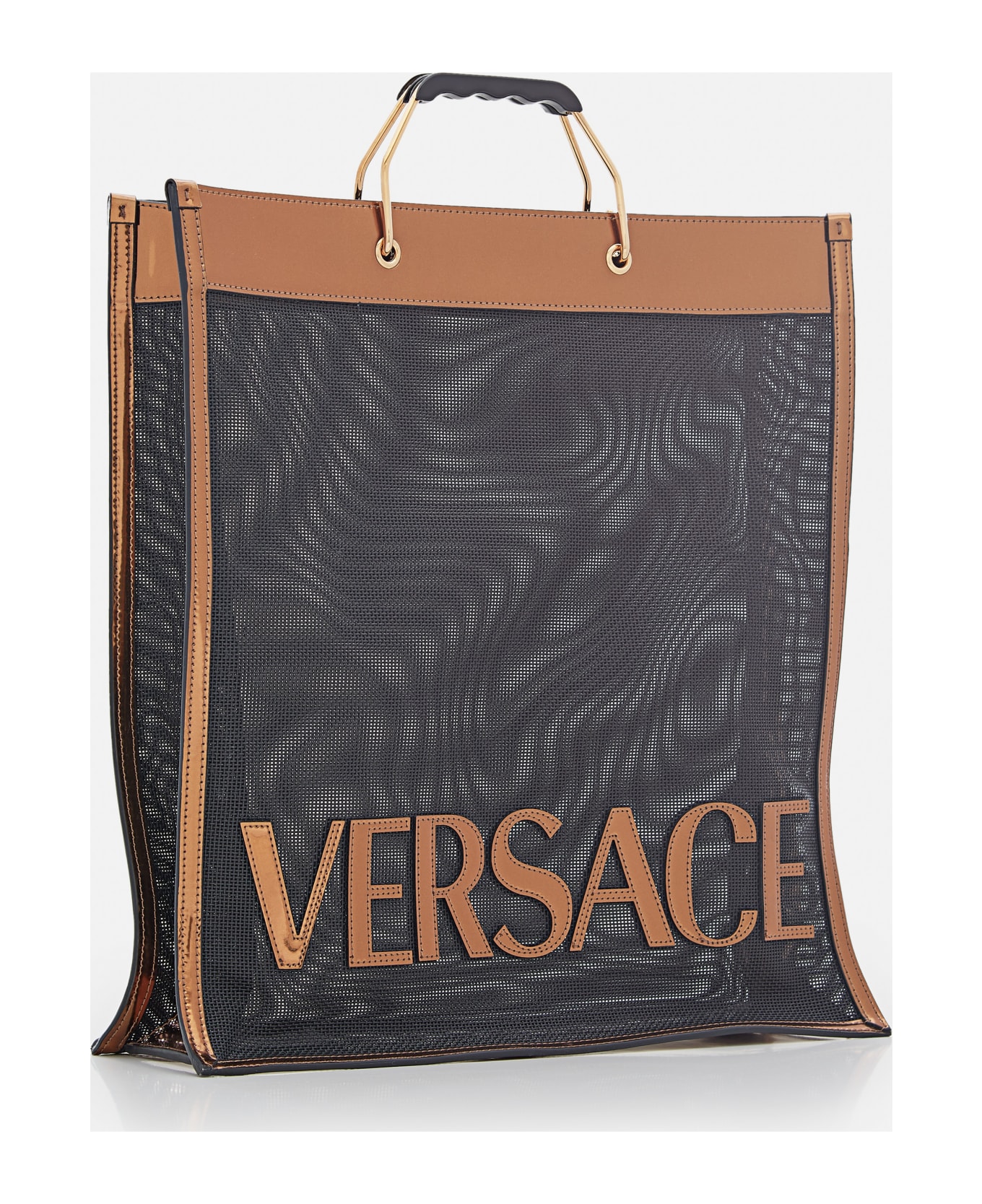 Versace Tote Bags Laminate - Black