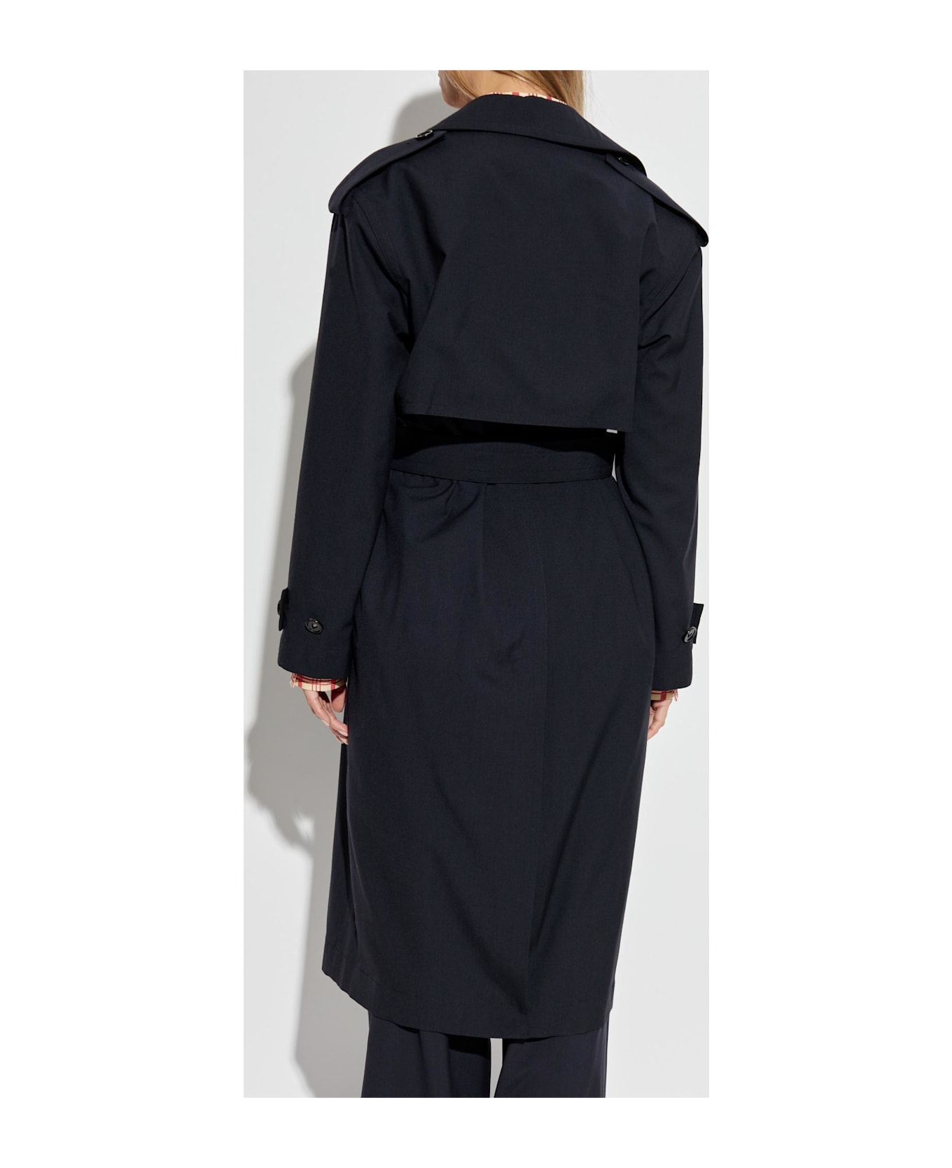 Bottega Veneta Wool Trench Coat - Blue