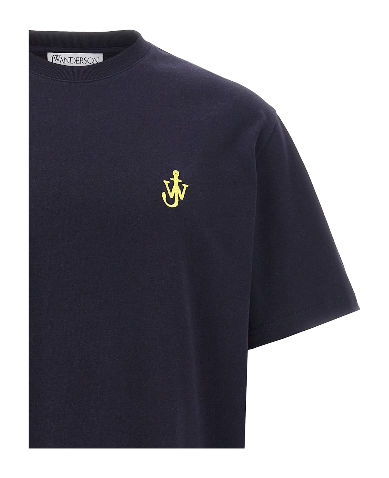 J.W. Anderson Anchor Embroidery T-shirt - Blue