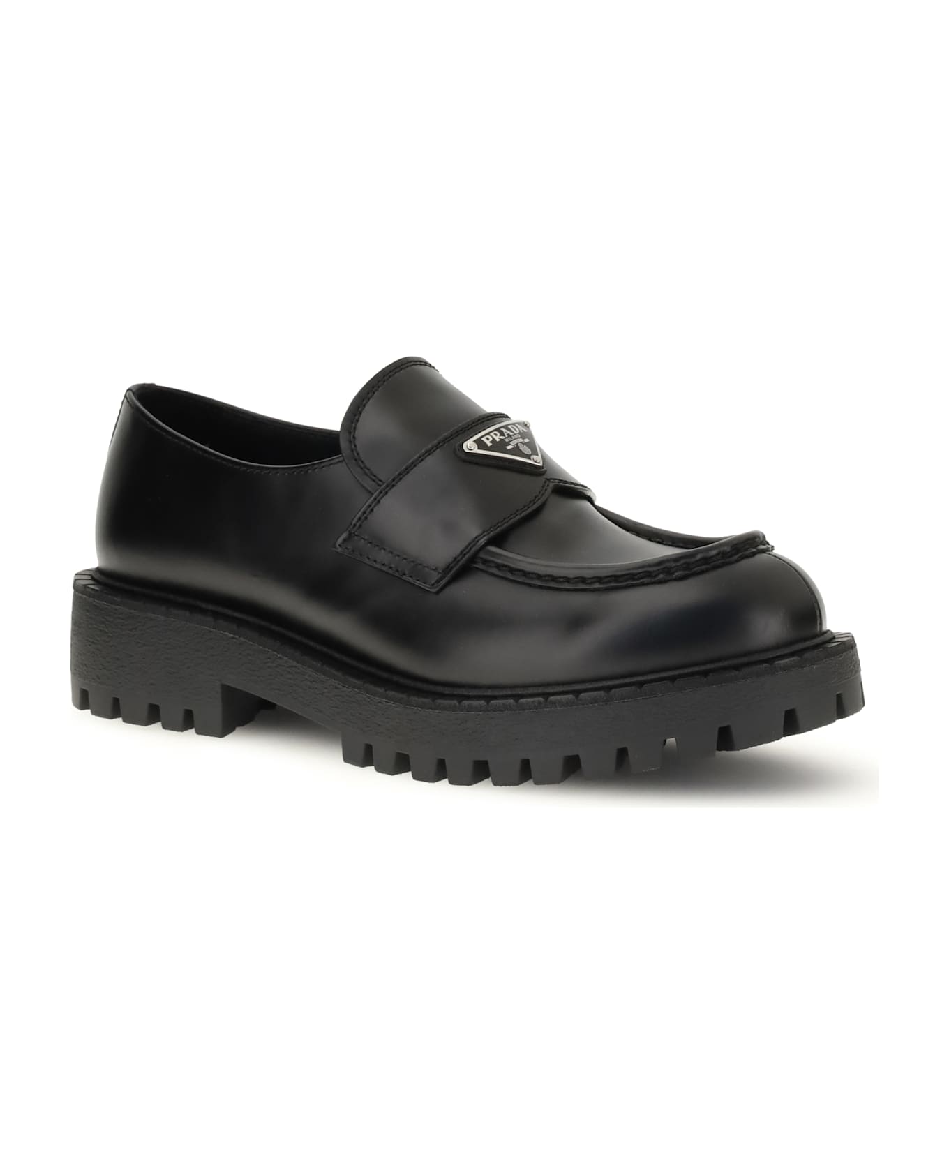 Prada Double Chocolate Loafers