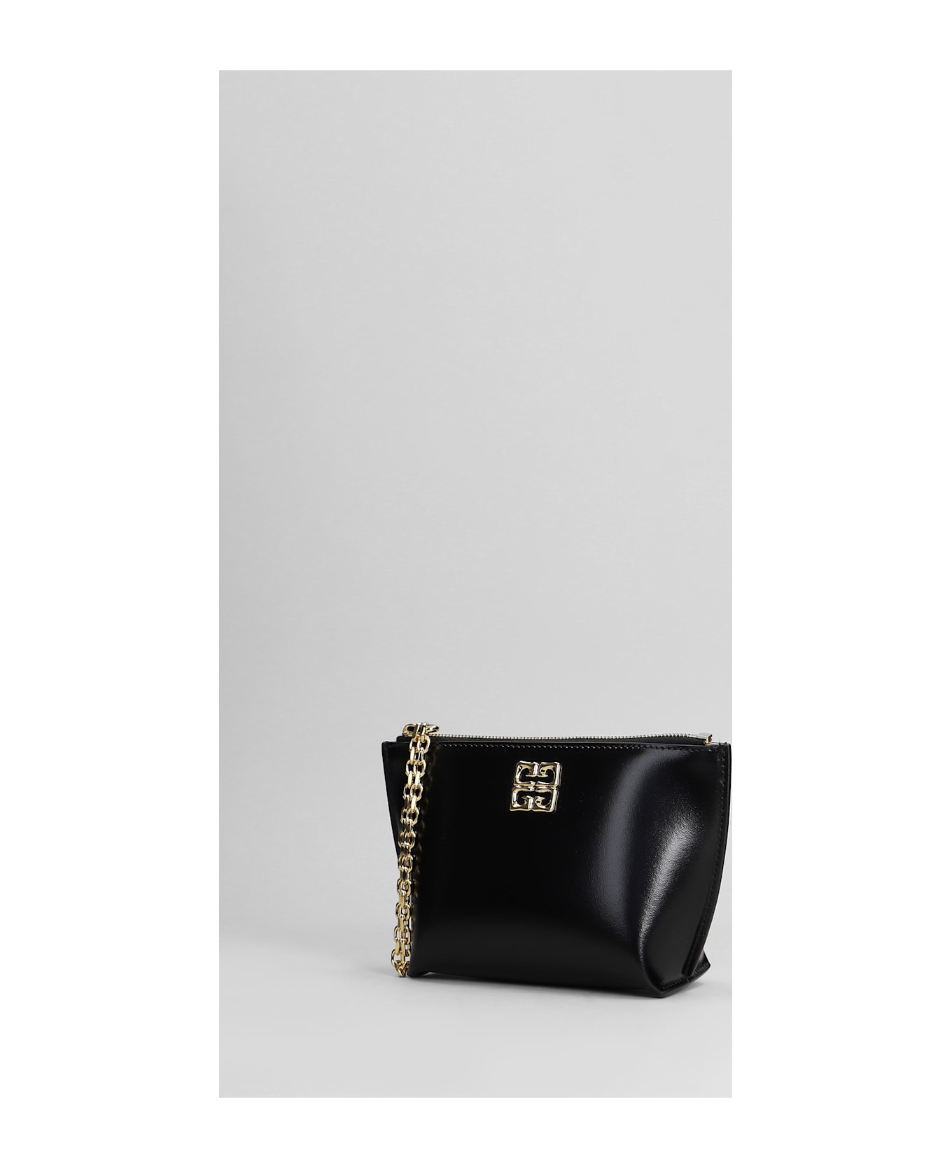 Givenchy 4g Liquid Pouch S Clutch In Black Leather - black