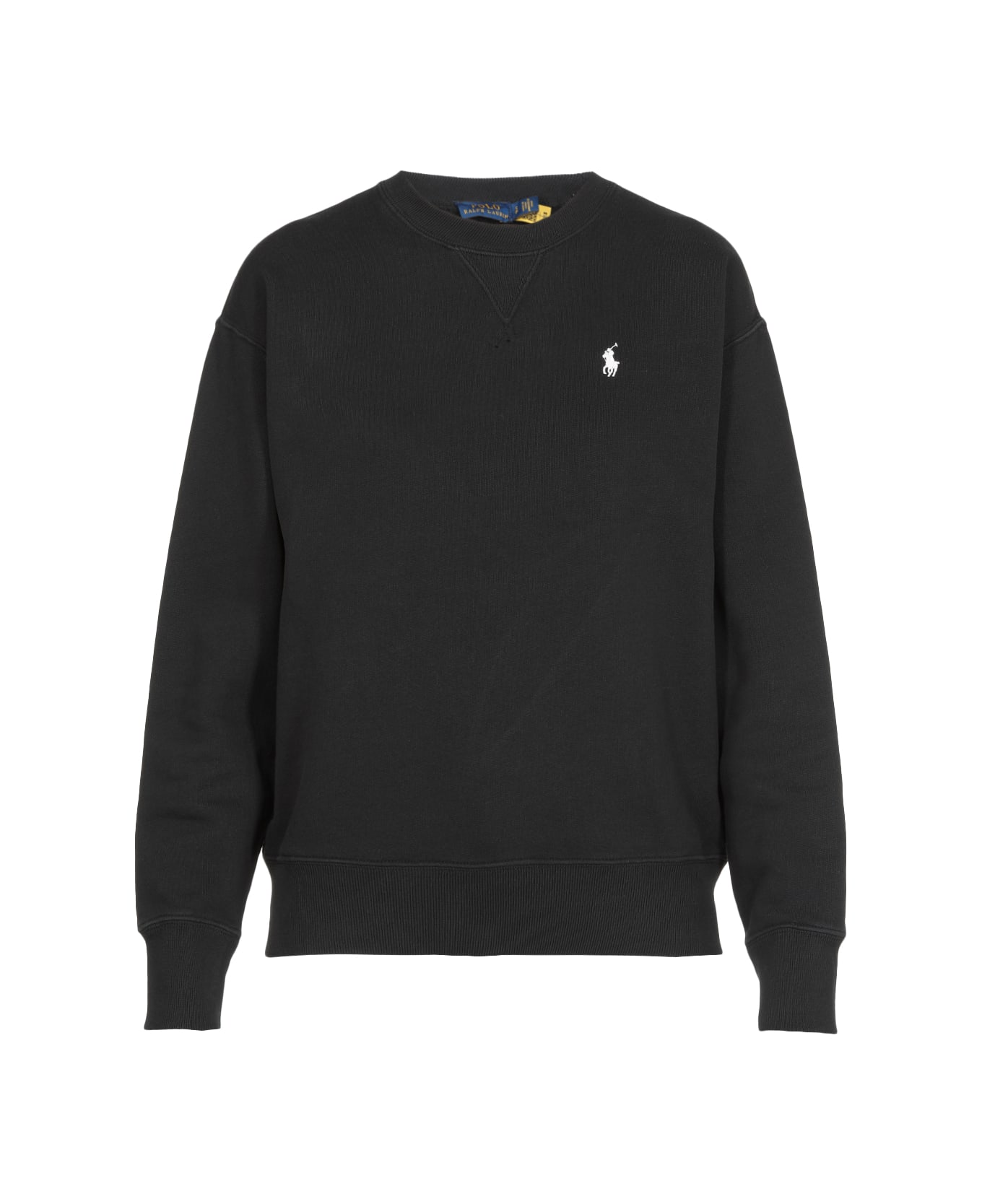 Polo Ralph Lauren Blend Cotton Sweatshirt Polo Ralph Lauren - BLACK