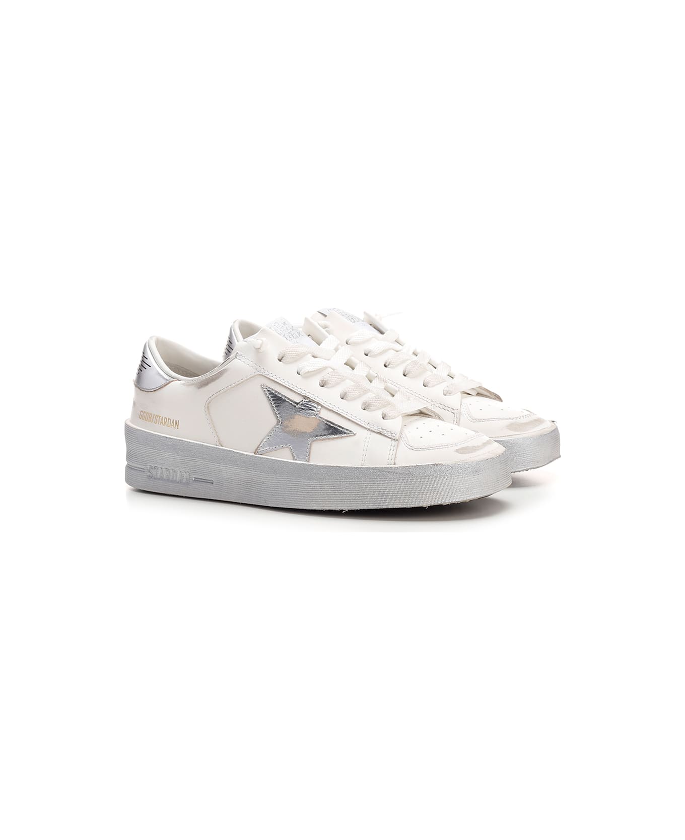 Golden Goose Stardan Sneakers - White/Silver