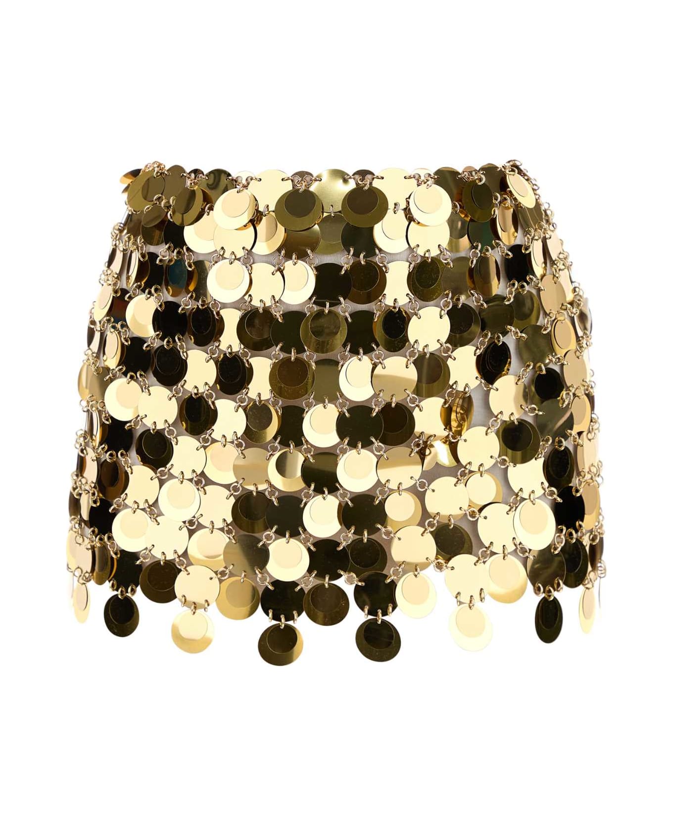 スカート PACO RABANNE Gold Maxi Sequins Mini Skirt Paco Rabanne Gold Maxi Sequins Mini Skirt | italist, ALWAYS