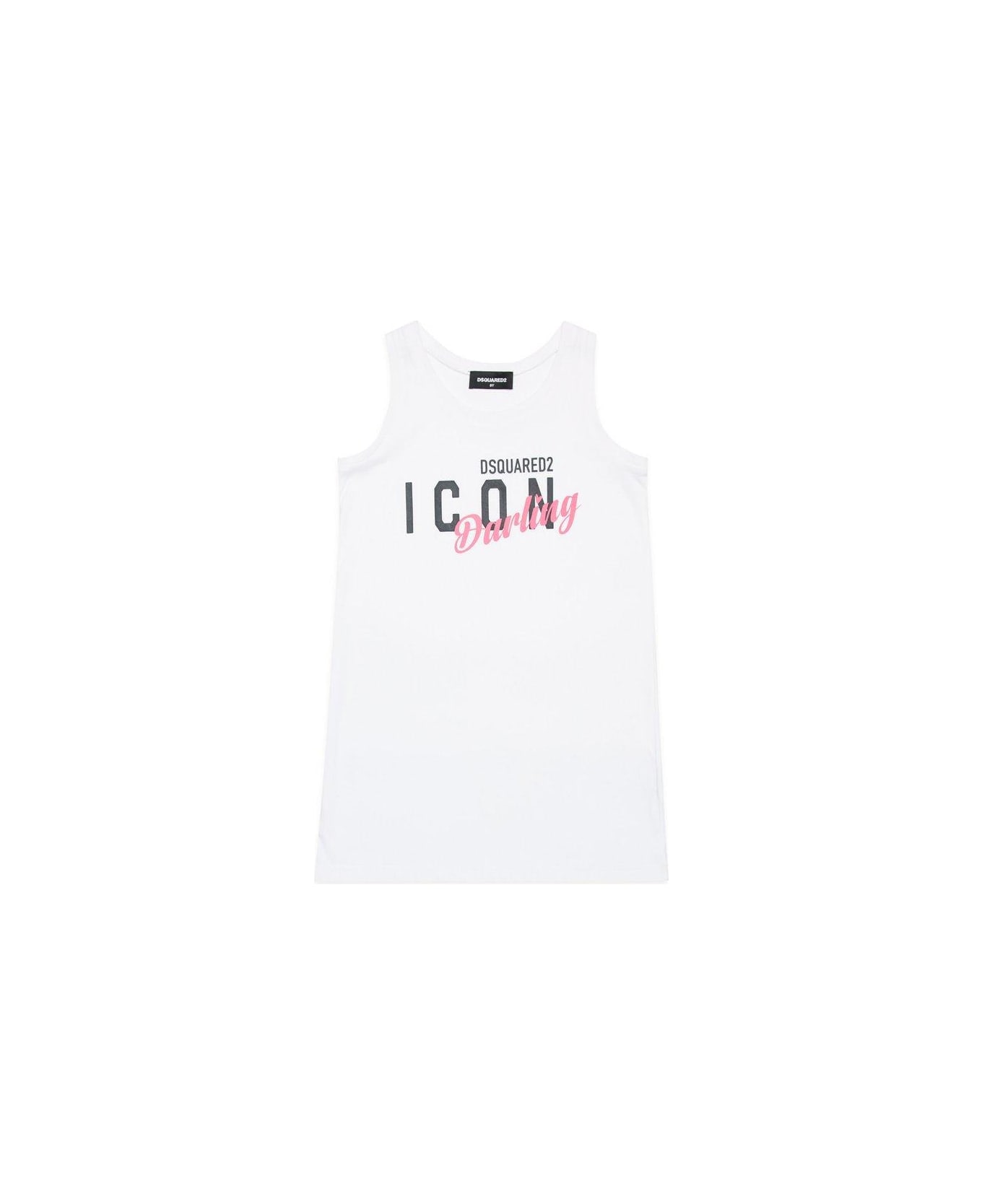 Dsquared2 Logo-printed Sleeveless Tank Top - White Tシャツ＆ポロシャツ