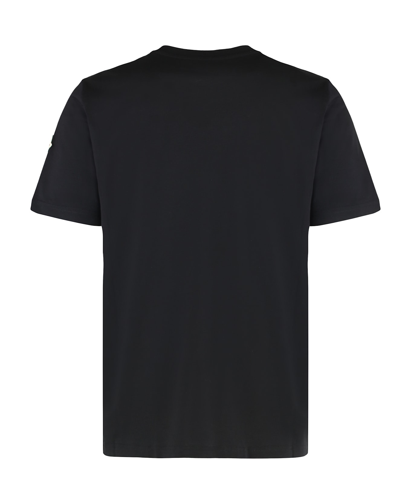 Moncler Logo Cotton T-shirt - black