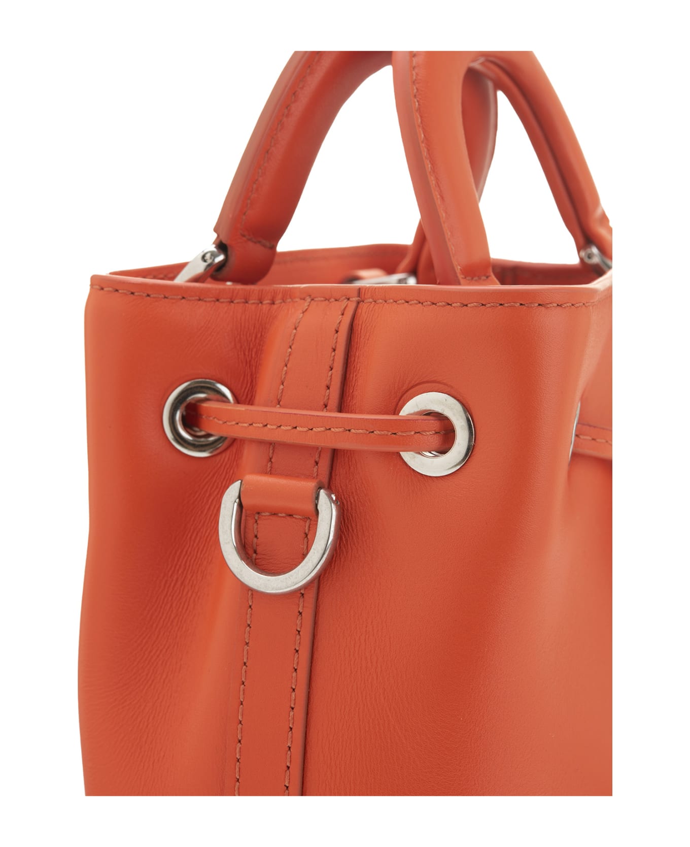 Au Départ Orange Petite Dauphine Bag