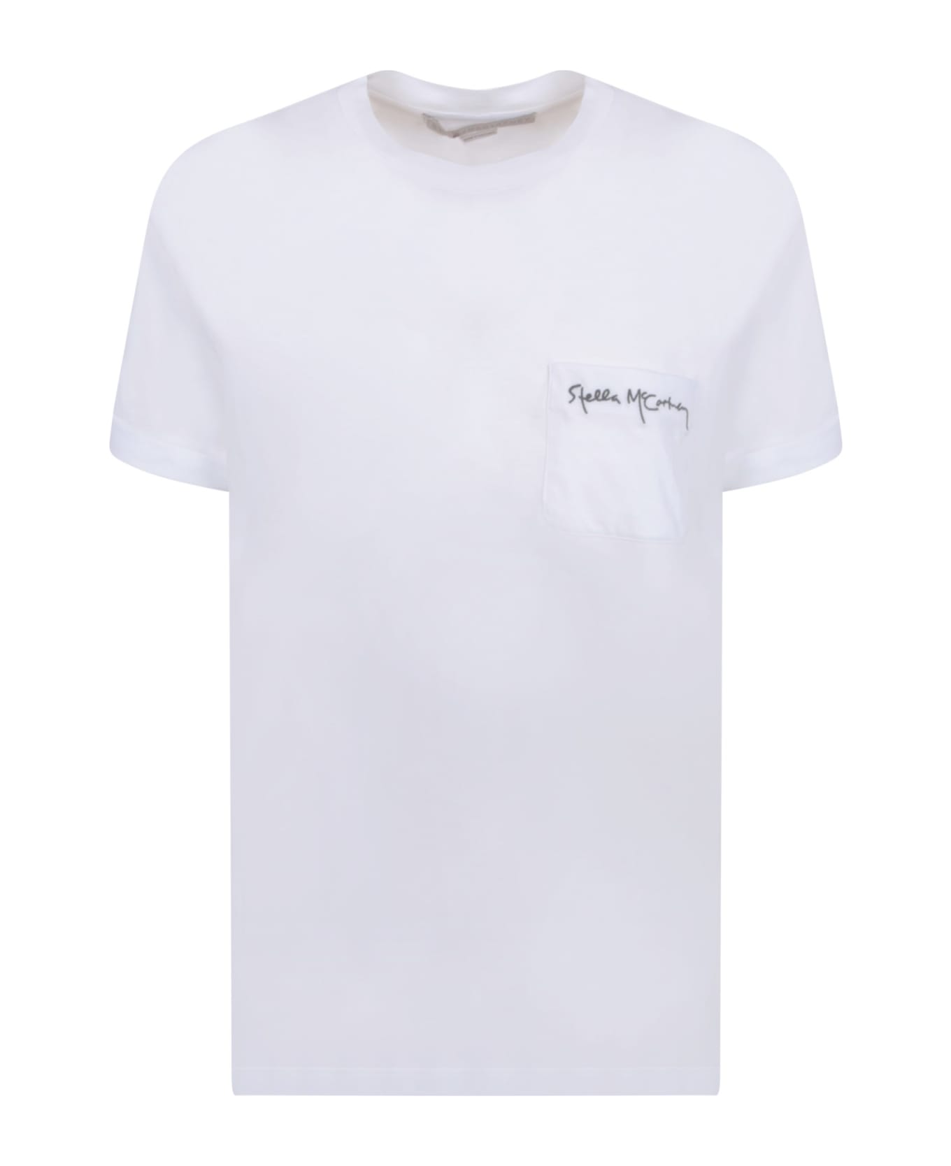 Stella McCartney Chest Embroidery White T-shirt - White Tシャツ