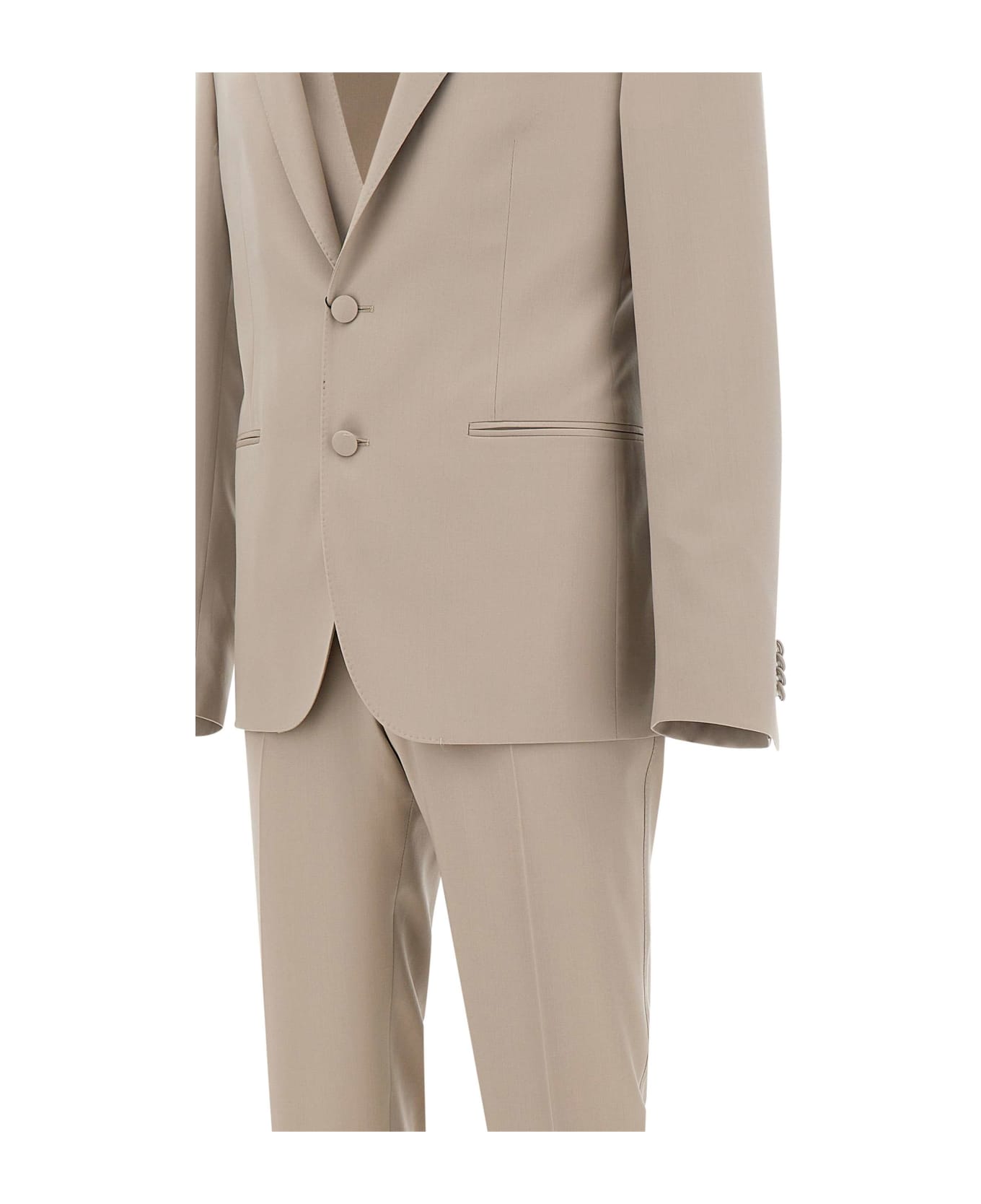 Corneliani Fresh Wool Three-piece Suit - BEIGE
