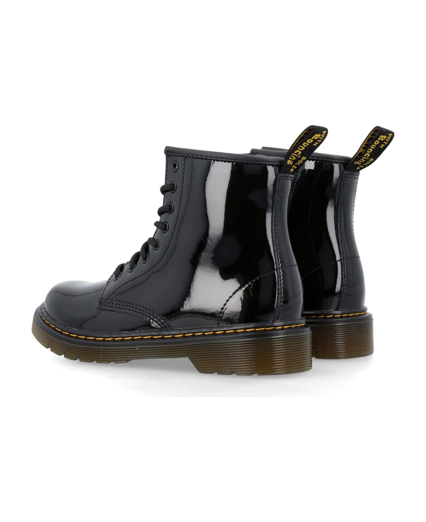 Dr. Martens Kid - Patent Boots - BLACK