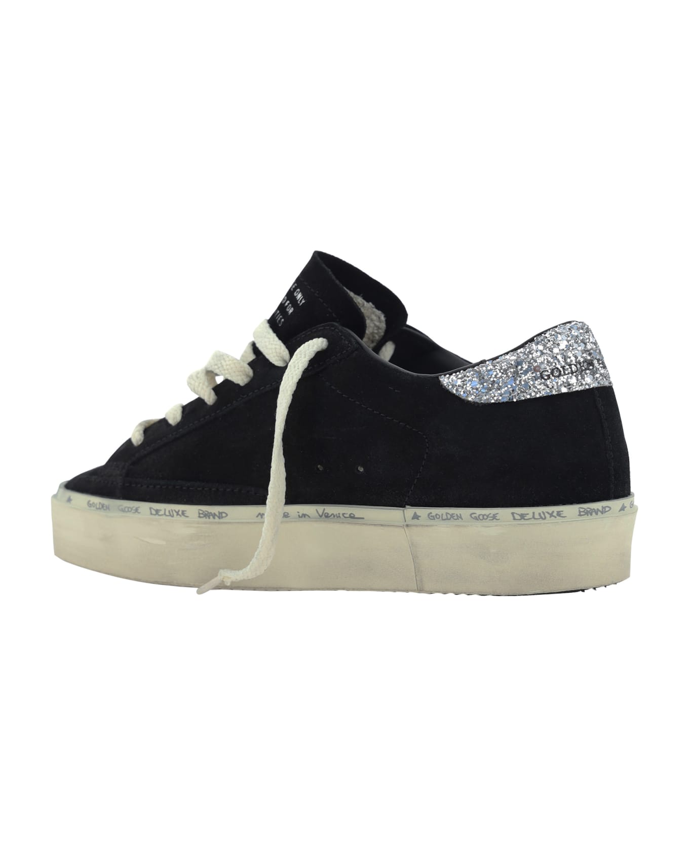 Golden Goose Hi Star Sneakers - Black/silver