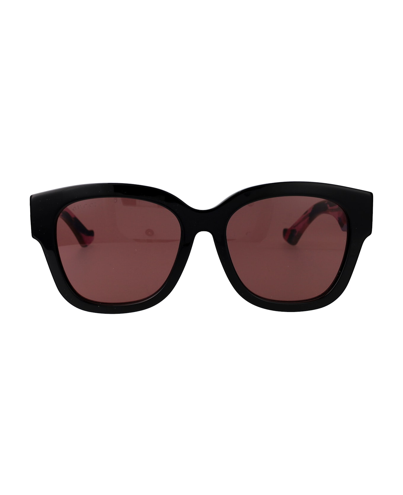 Gucci Eyewear Gg1550sk Sunglasses - 004 BLACK BLACK RED
