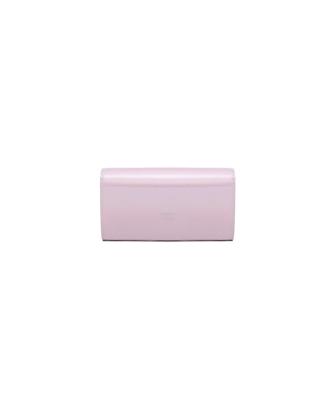 Pinko Love One Chain Wallet - Lilla-block color 財布