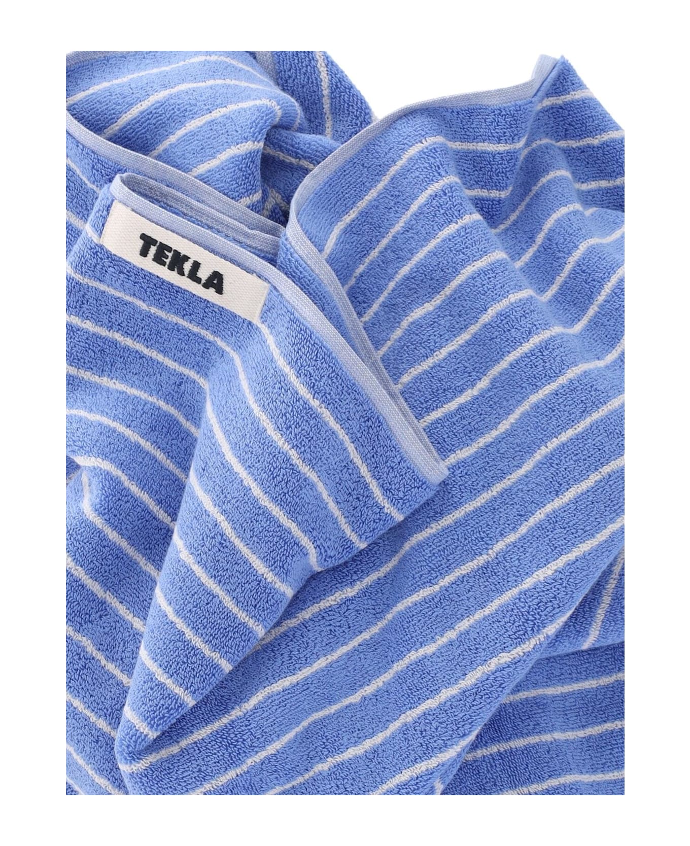 Tekla Striped Bath Towel - Clear Blue Stripes タオル