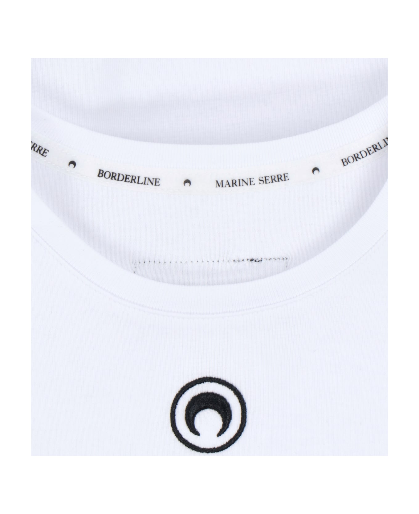 Marine Serre Logo Mini Dress - White ワンピース＆ドレス
