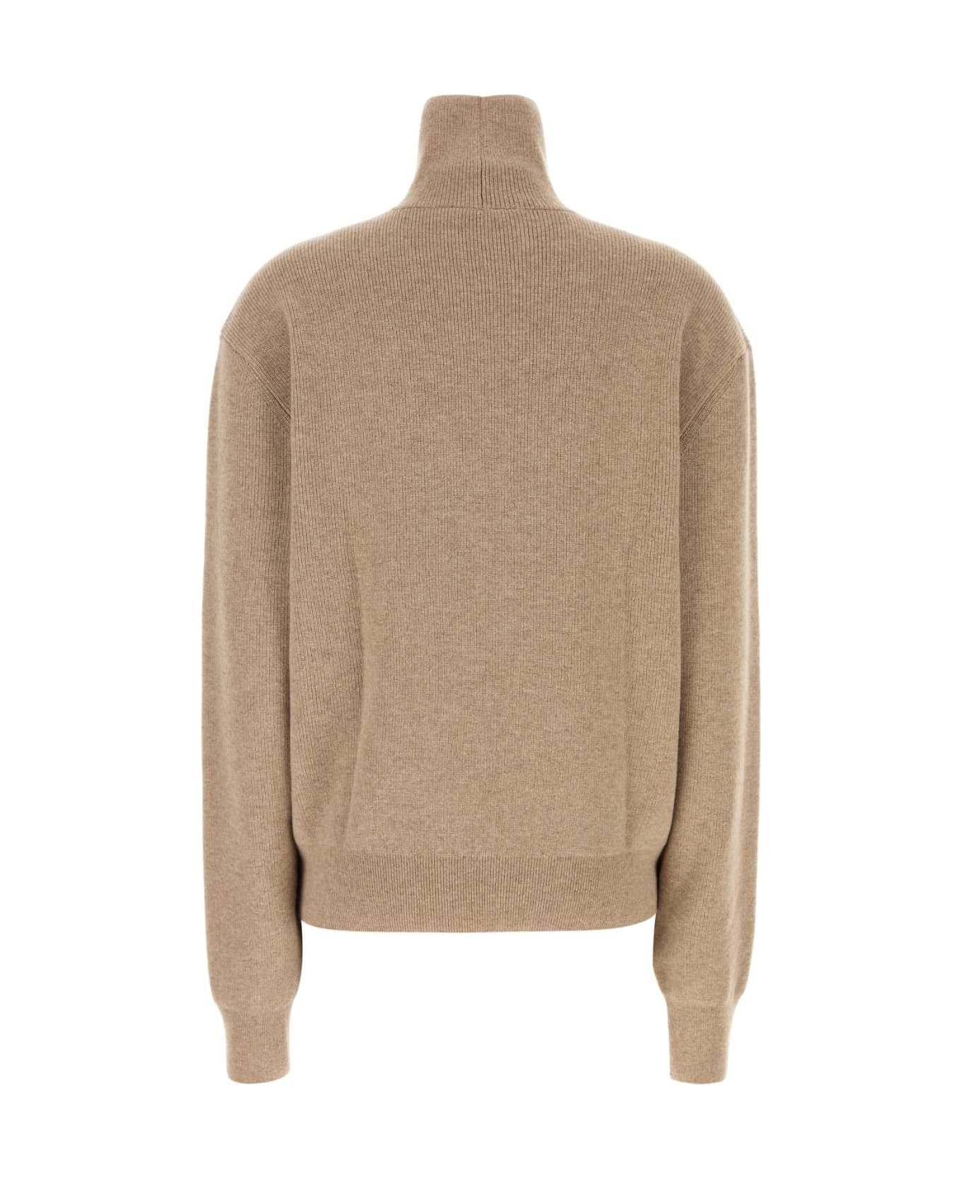 Lemaire Cappuccino Wool Sweater - LATTECOFFEE