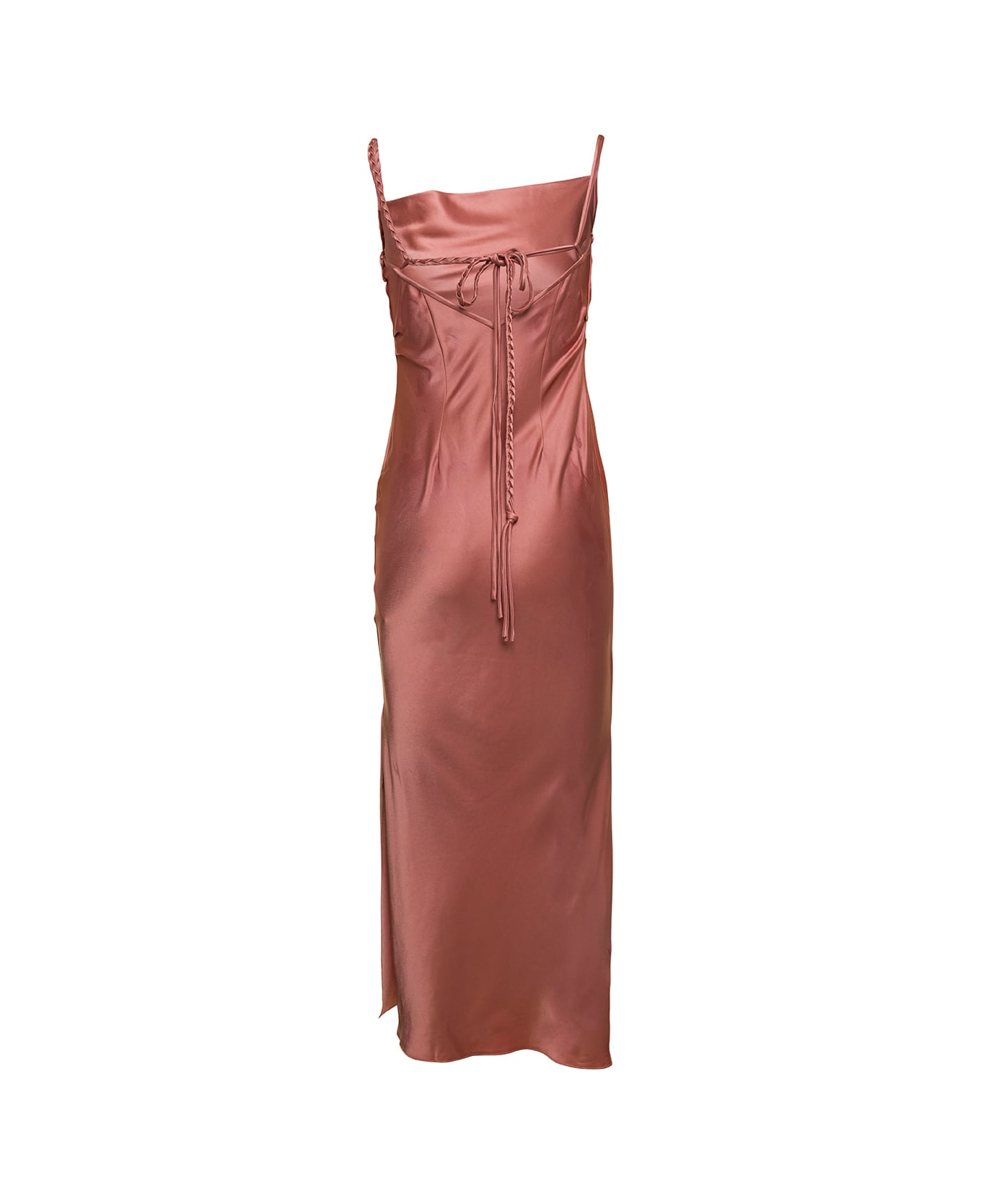 Nanushka Fiore Dress - Brown Terra ワンピース＆ドレス
