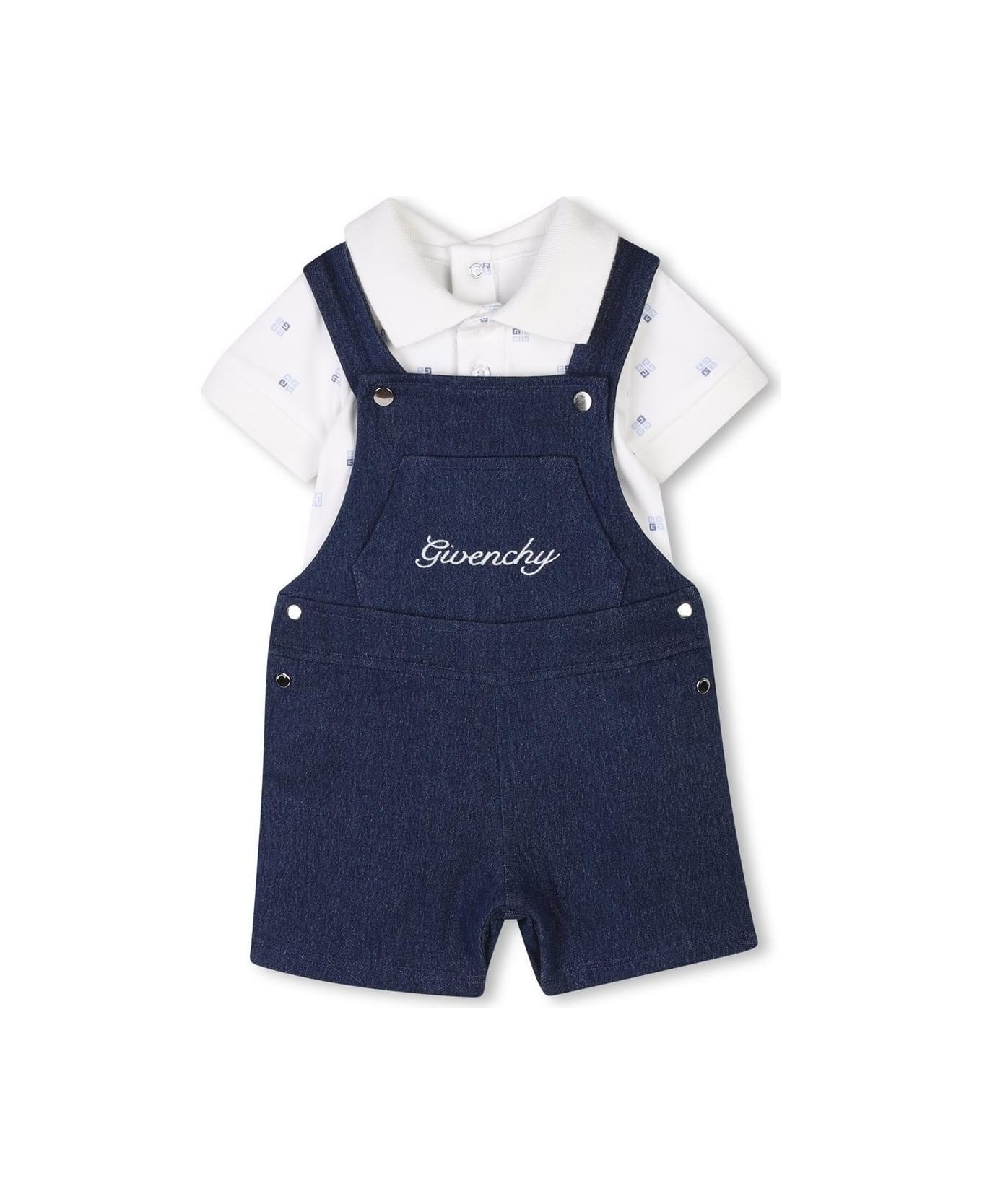 Givenchy Salopette Con Logo - Blue