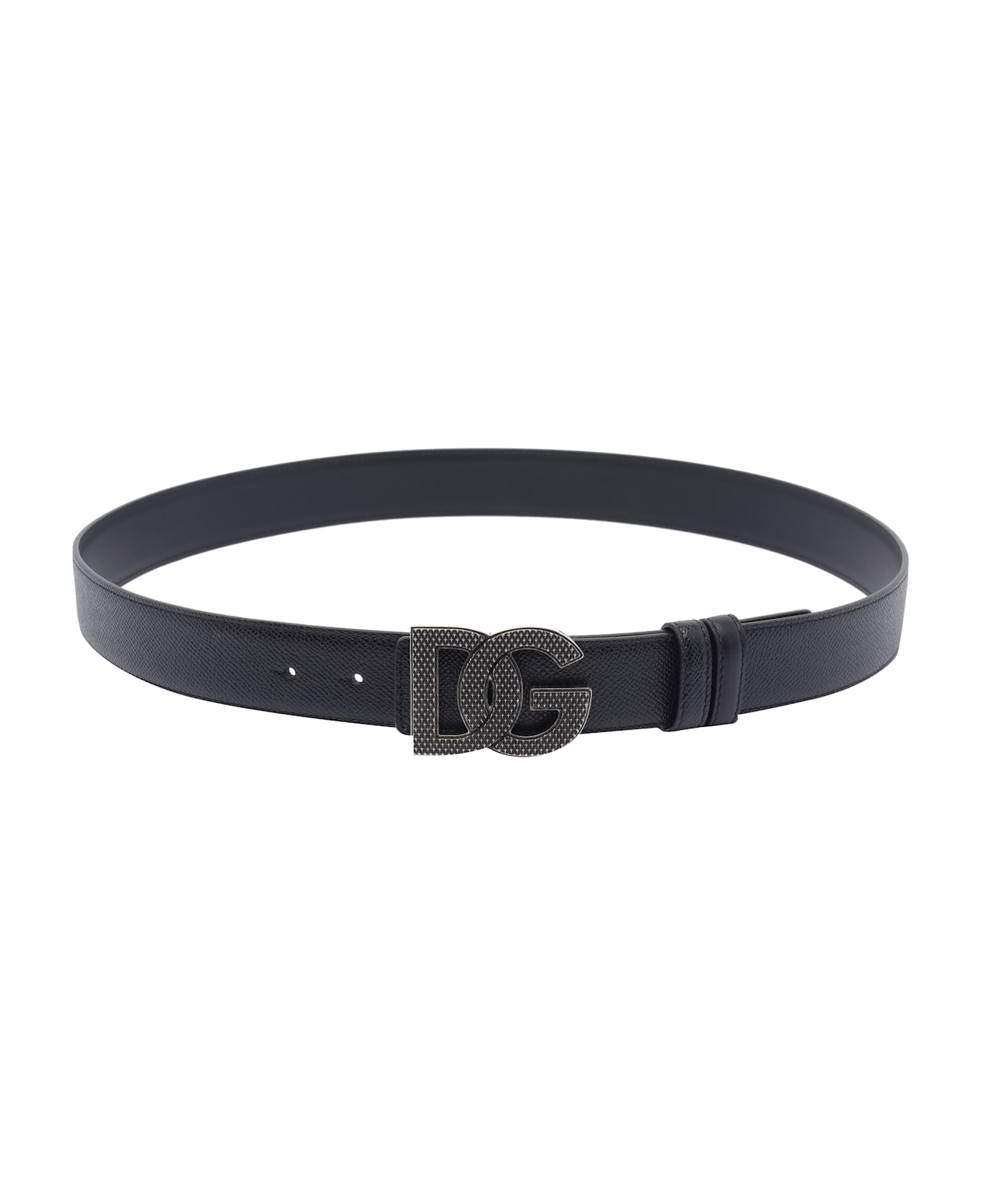 Dolce 
Gabbana Reversible Dg Logo Belt - Black