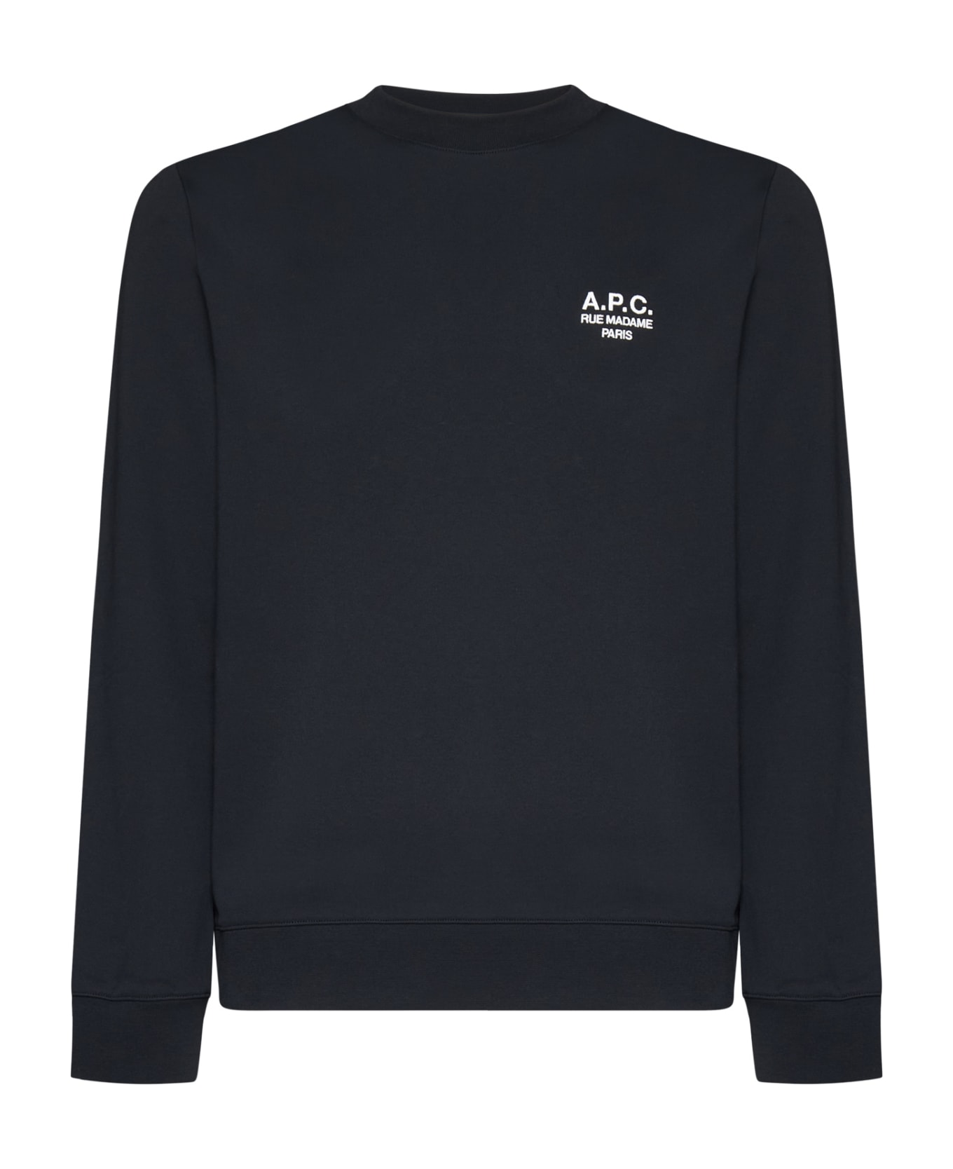 A.P.C. Rider Logo Cotton Sweatshirt - Black