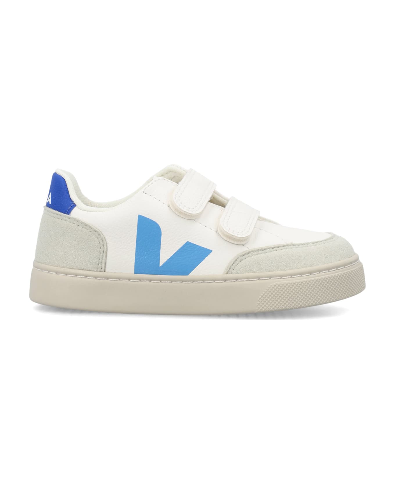 Veja Small V-12 Sneakers - WHITE/BLUE