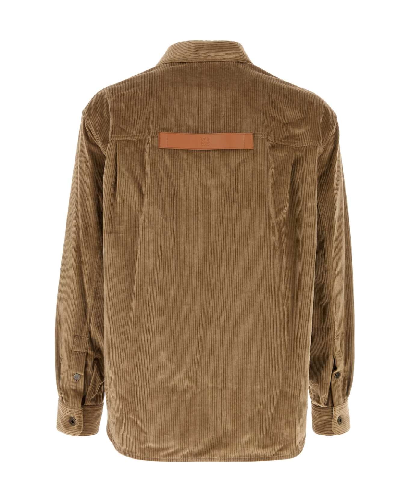 Loewe Biscuit Corduroy Shirt - LIGHTCARAMEL