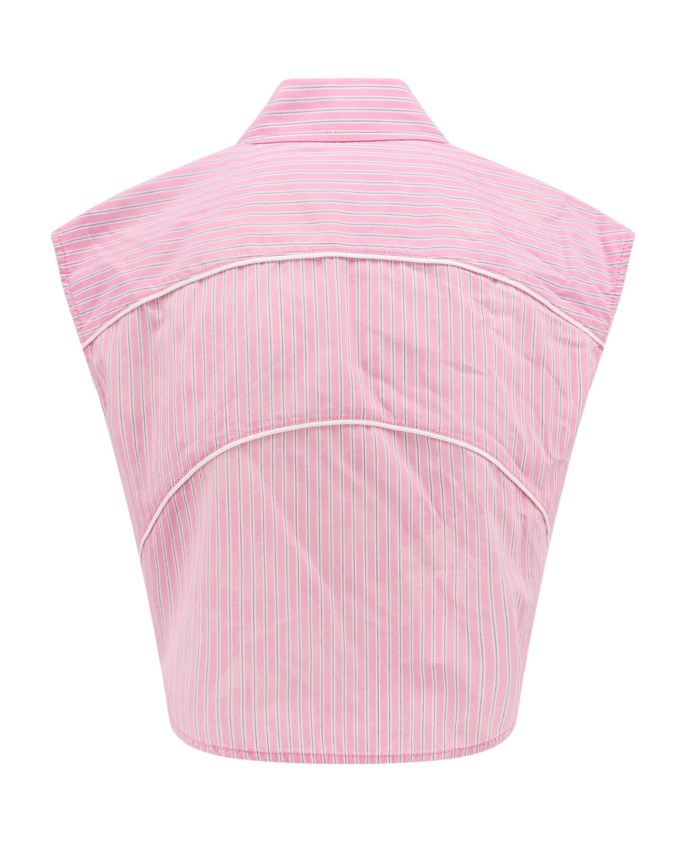 T by Alexander Wang Embroidered Cotton Shirt - Pink