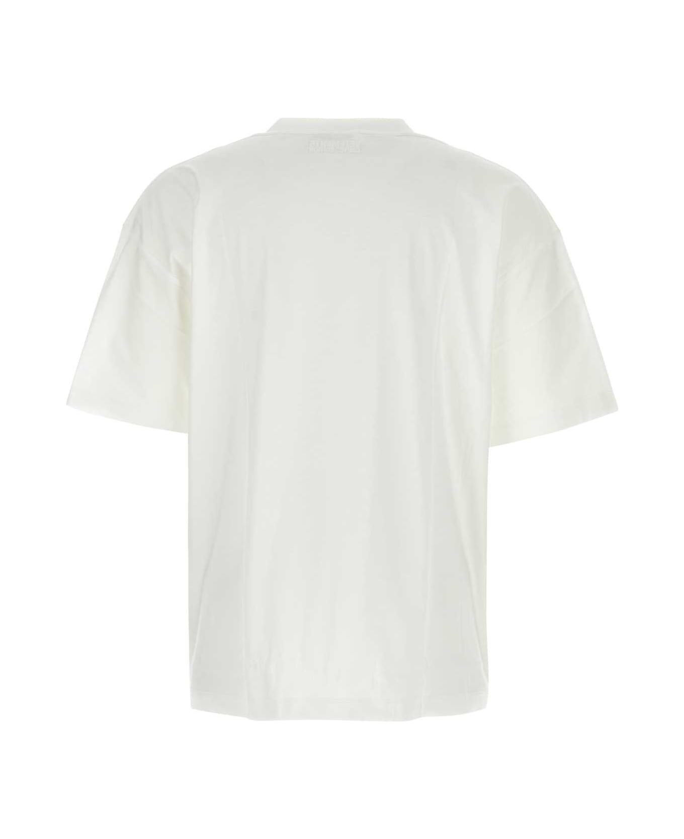 VETEMENTS White Cotton Oversize T-shirt - WHITE シャツ