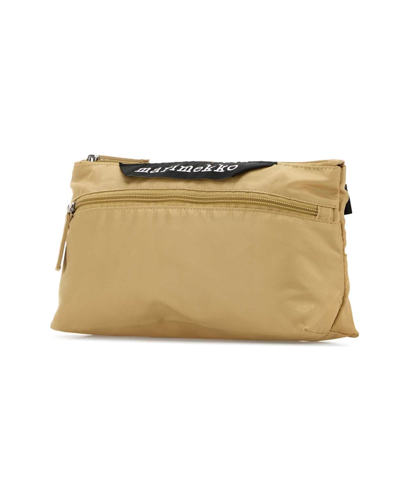 Marimekko Beige Fabric Belt Bag - DARKGREENBLACK