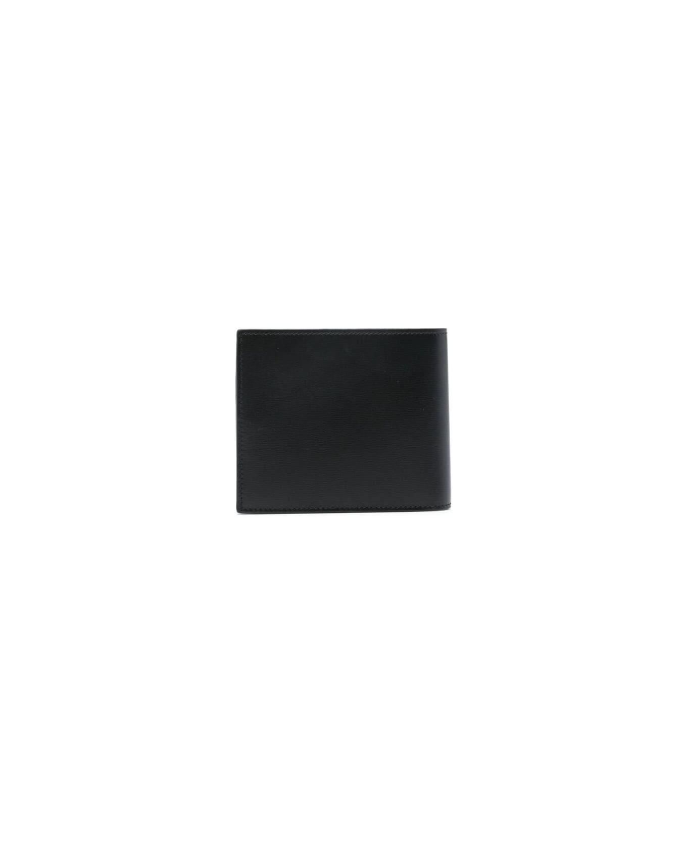 Ferragamo Logo Stamp Bi-fold Wallet - BLACK 財布