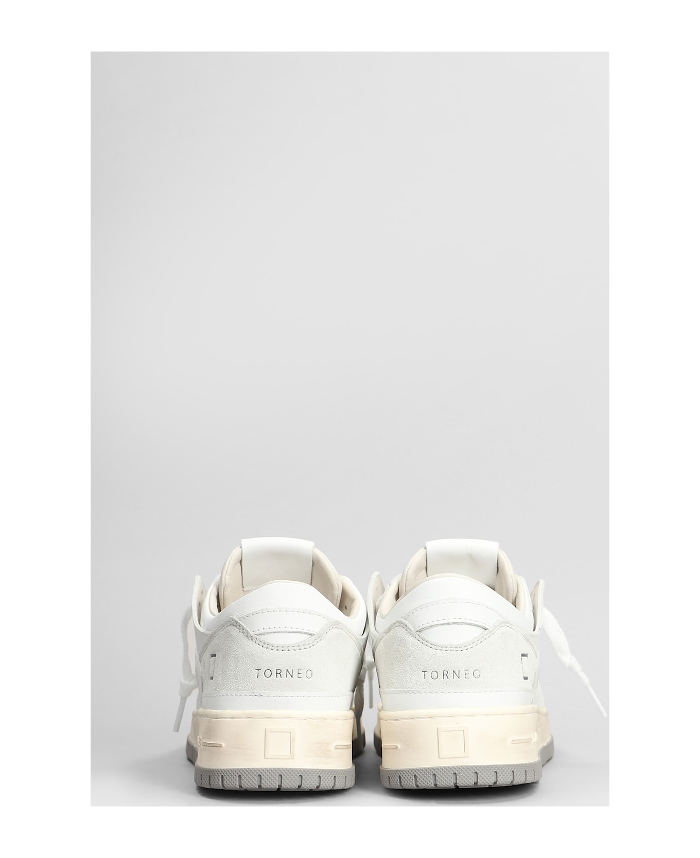 D.A.T.E. Torneo Sneakers In White Leather - white